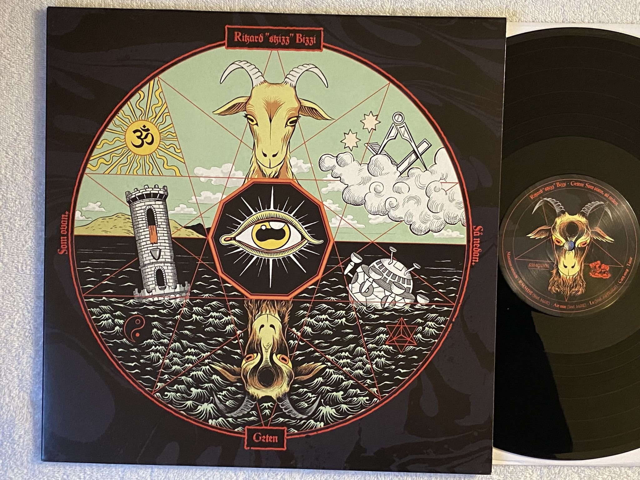 Omslagsbild för skivan RIKARD "SKIZZ" BIZZI Geten - Som Ovan, Så Nedan LP 2020 Swe S9MG0006