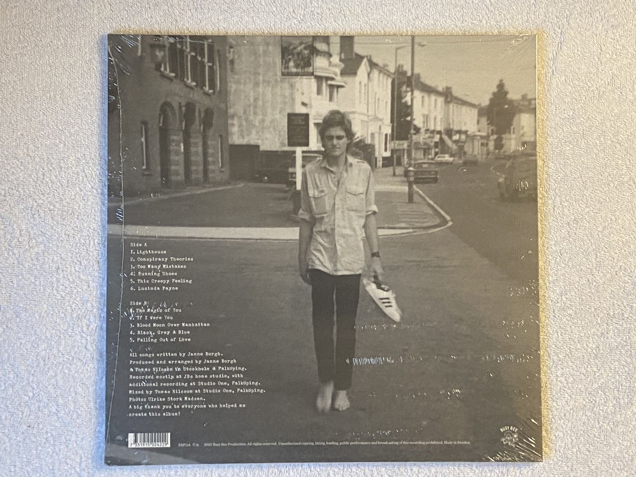 Omslagsbild för skivan JANNE BORGH FANCLUB s/t LP 2023 Swe BUSY BEE PRODUCTION BBP114