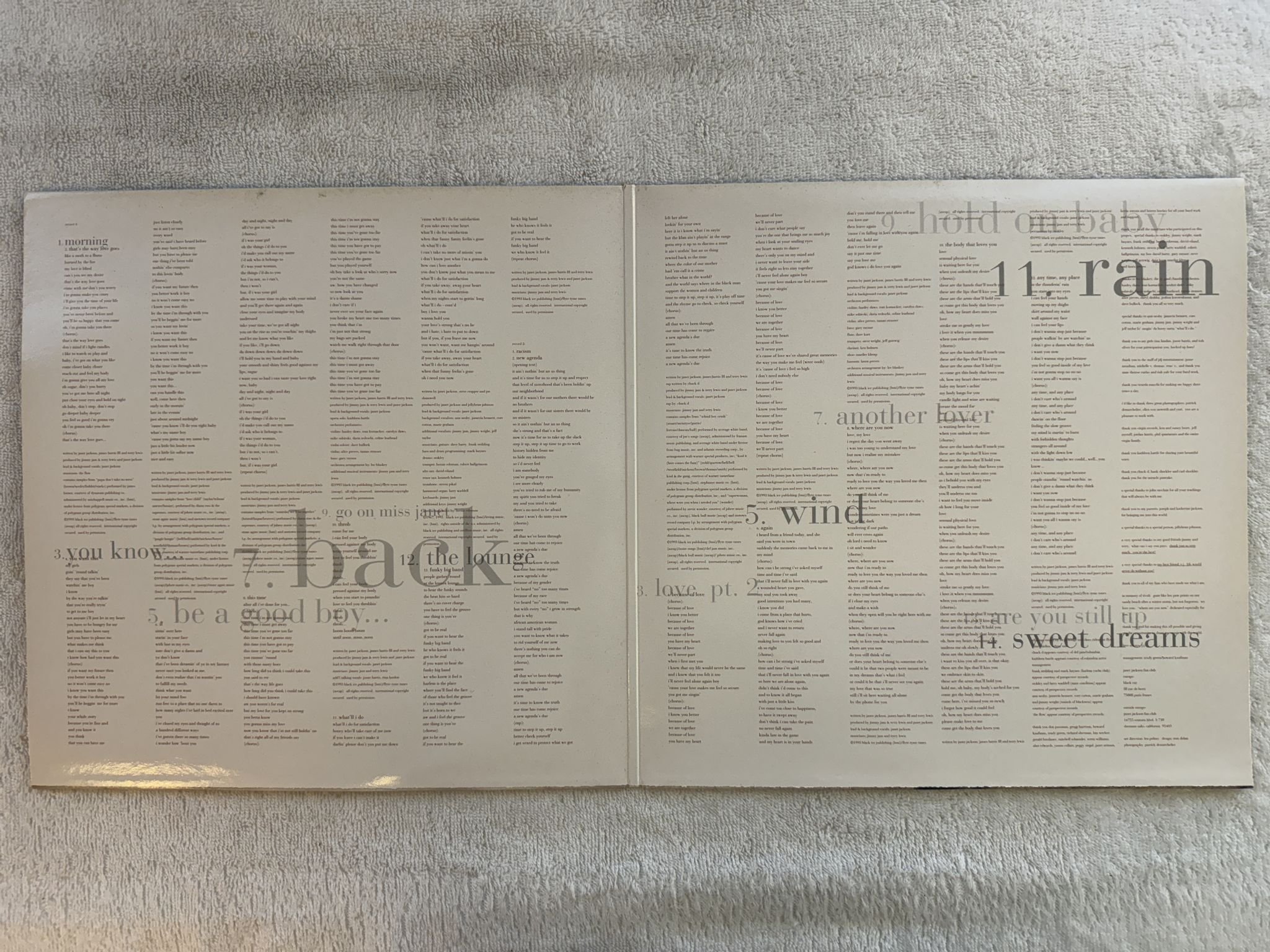 Omslagsbild för skivan JANET JACKSON Janet 2xLP -93 VIRGIN 077778782513