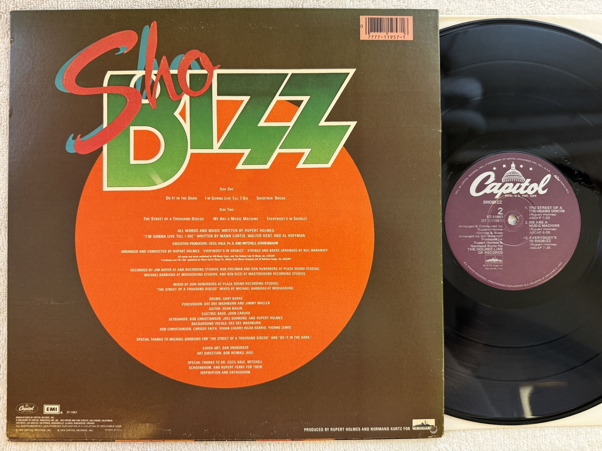 Omslagsbild för skivan SHOBIZZ s/t LP -79 US CAPITOL ST 11957