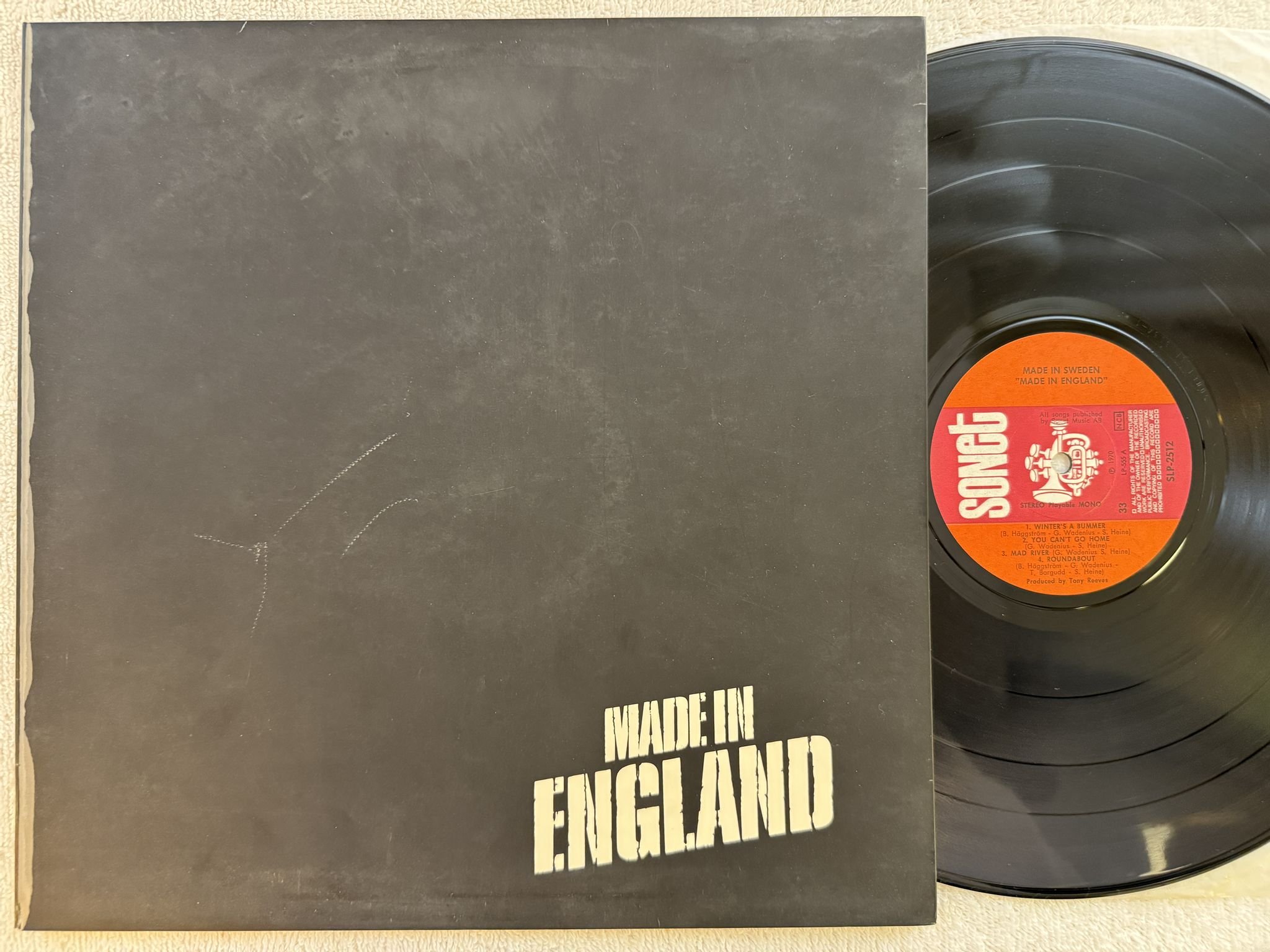 Omslagsbild för skivan MADE IN SWEDEN made in england LP -70 Swe SONET SLP 2512