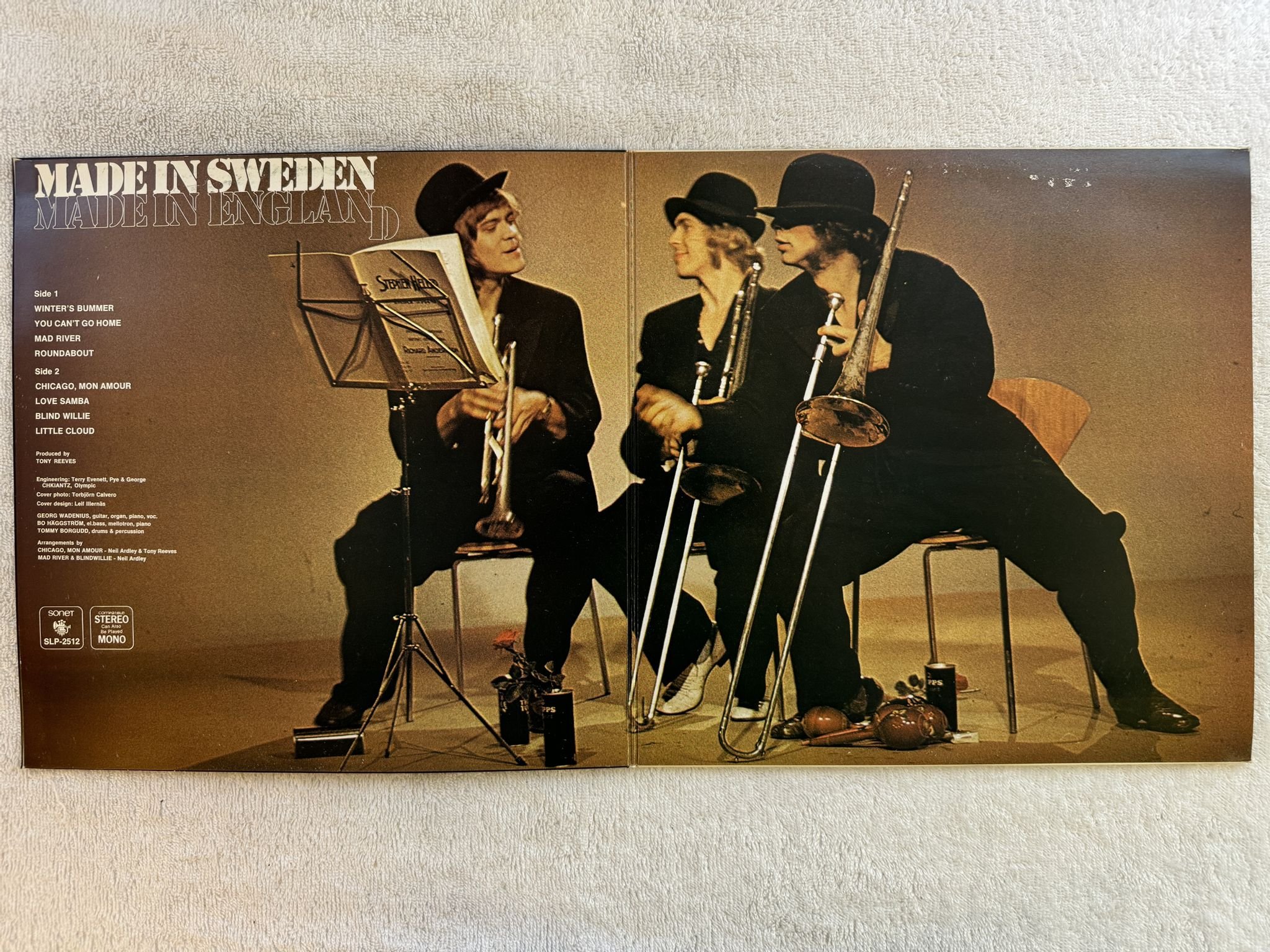 Omslagsbild för skivan MADE IN SWEDEN made in england LP -70 Swe SONET SLP 2512