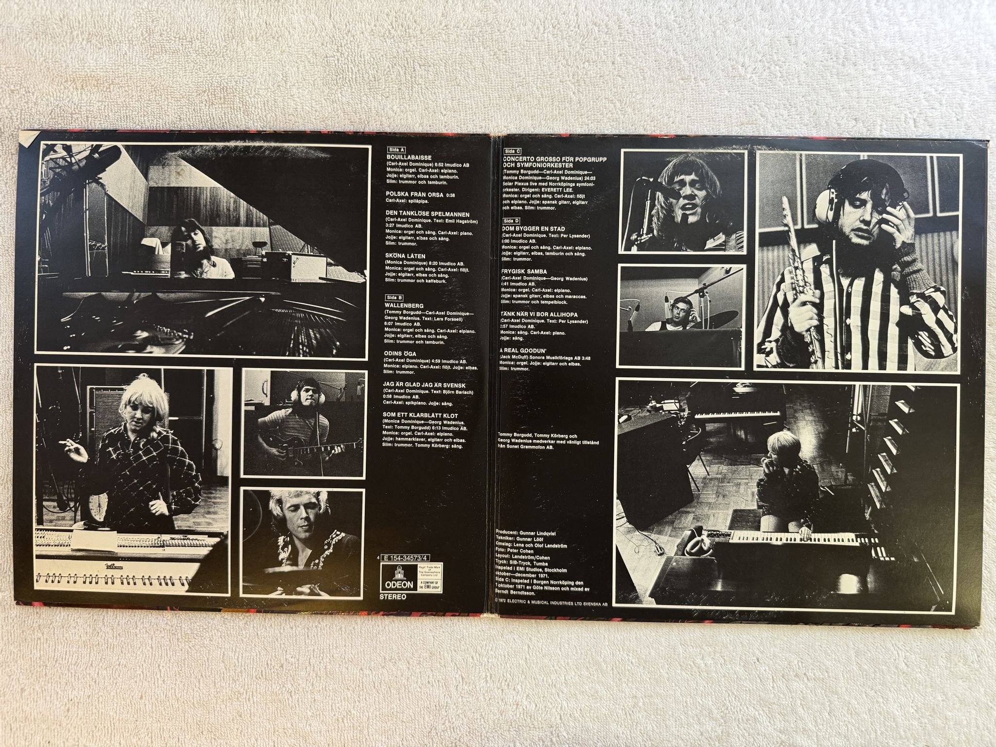 Omslagsbild för skivan SOLAR PLEXUS s/t 2xLP -72 Swe ODEON 4E 154-34573/4 *** JAZZ PROG ***