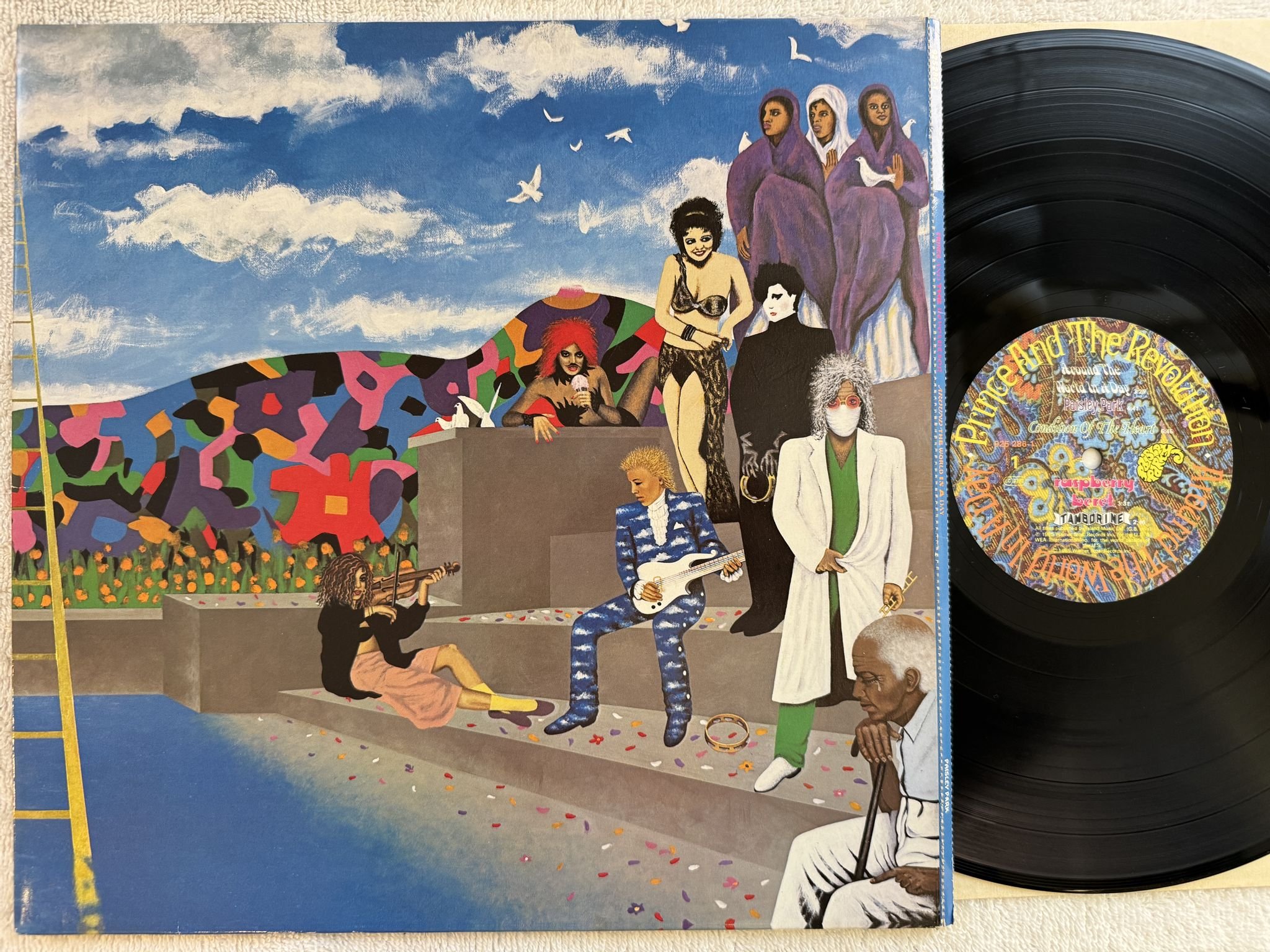 Omslagsbild för skivan PRINCE & THE REVOLUTION around the world in a day LP -85 PAISLEY PARK 925 286-1