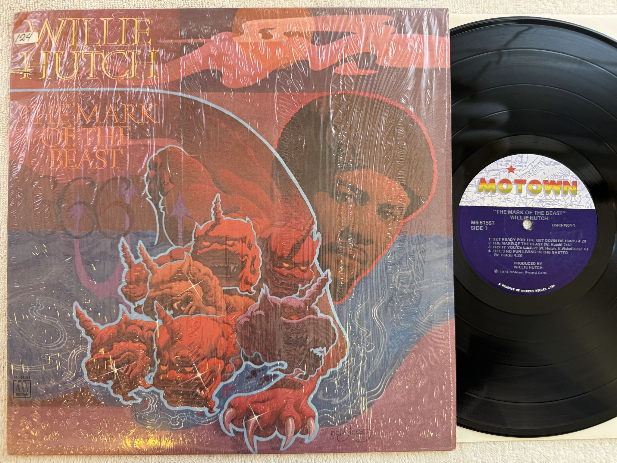 Omslagsbild för skivan WILLIE HUTCH the mark of the beast LP -74 US MOTOWN M6 815S1