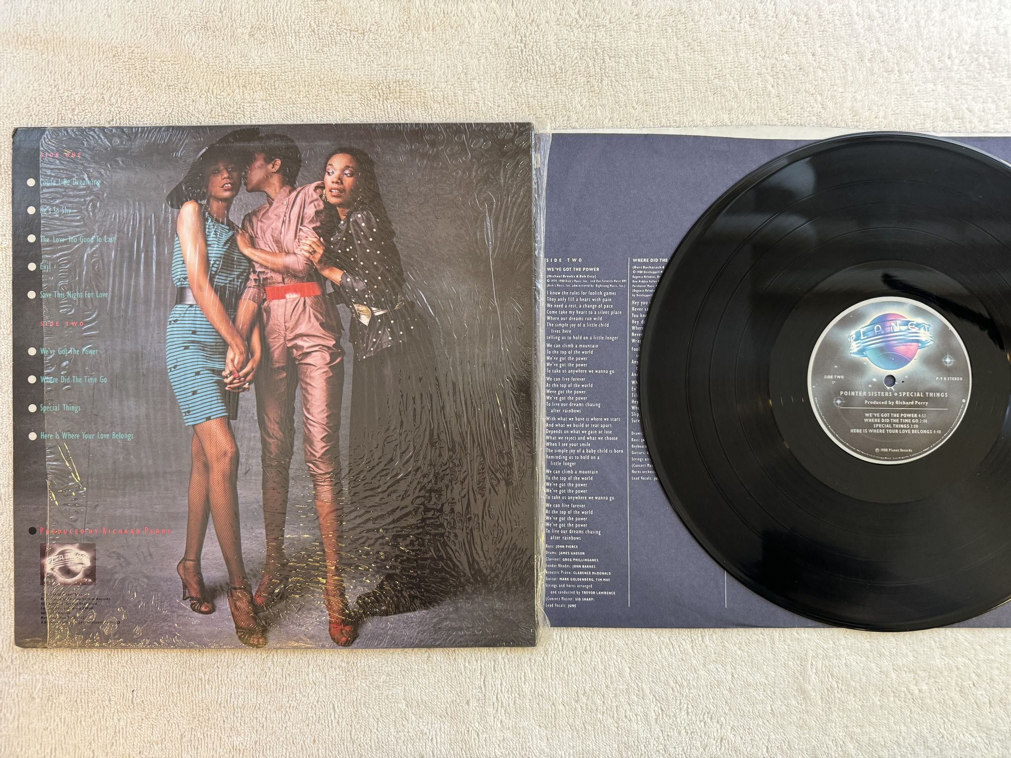 Omslagsbild för skivan POINTER SISTERS special thanks LP -80 US PLANET P-P