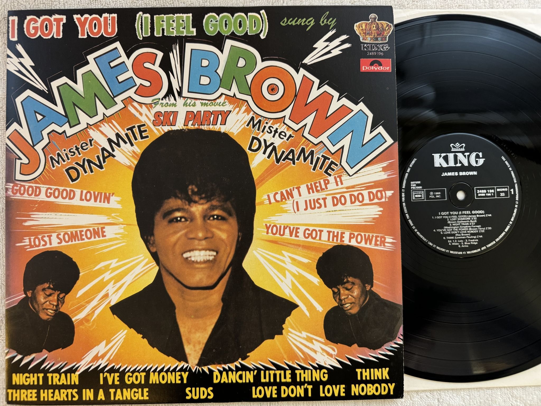 Omslagsbild för skivan JAMES BROWN I got you LP re Fra KING 2489 196