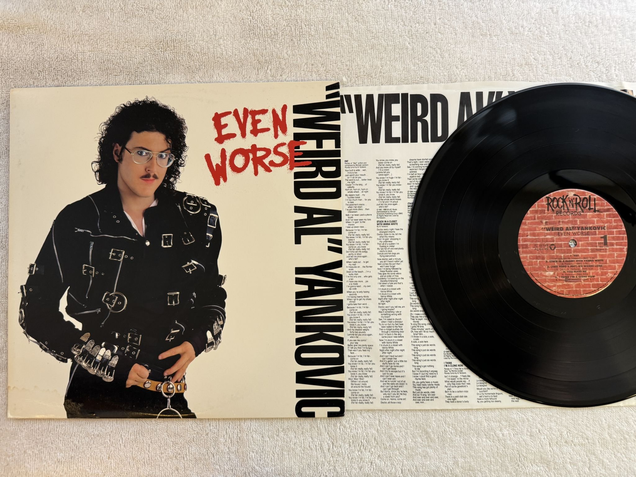 Omslagsbild för skivan WEIRD AL YANKOVIC even worse LP -88 US ROCK N ROLL RECORDS FZ 44149