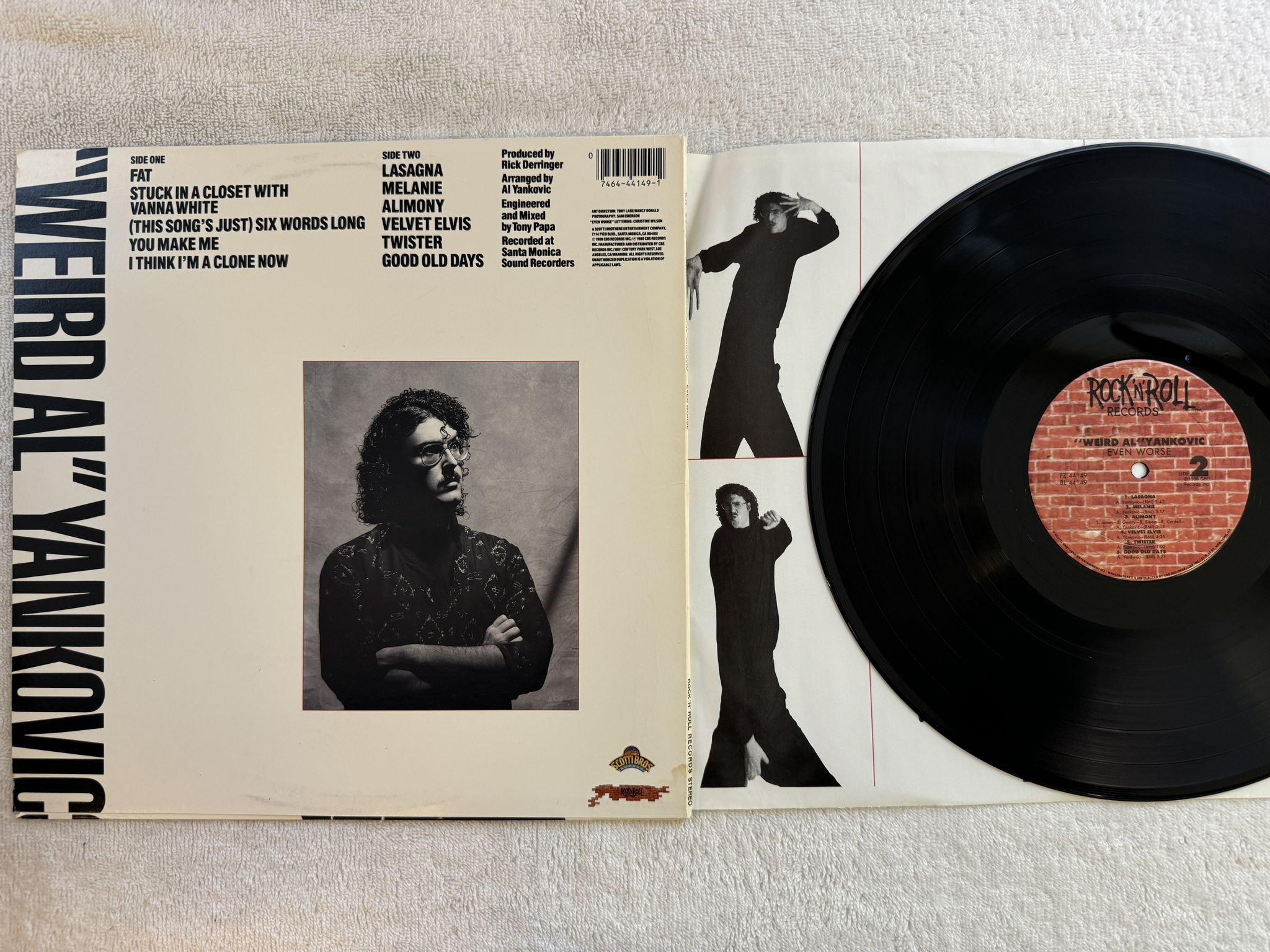 Omslagsbild för skivan WEIRD AL YANKOVIC even worse LP -88 US ROCK N ROLL RECORDS FZ 44149