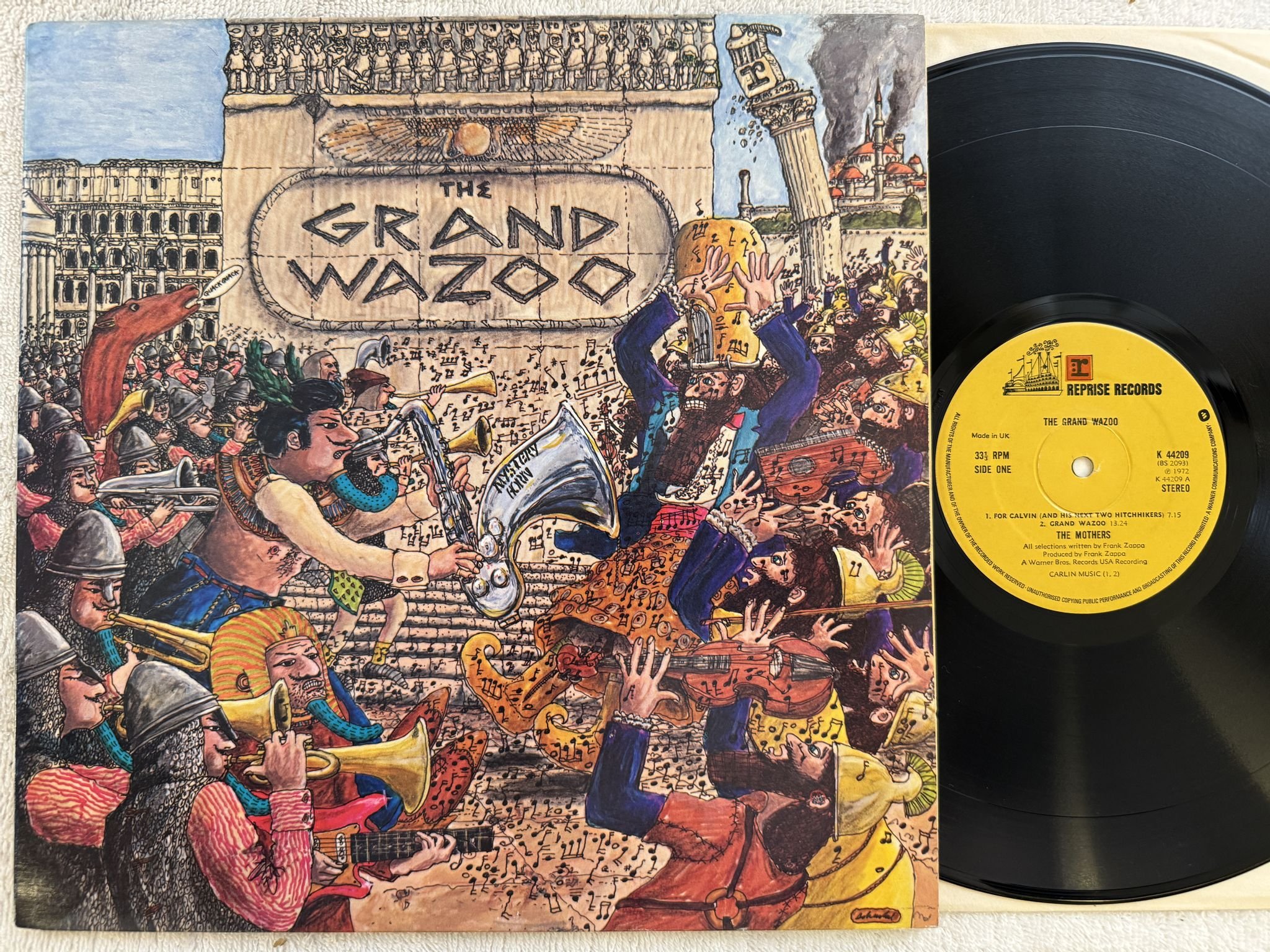 Omslagsbild för skivan THE MOTHERS the grand wazoo LP UK REPRISE K 44209