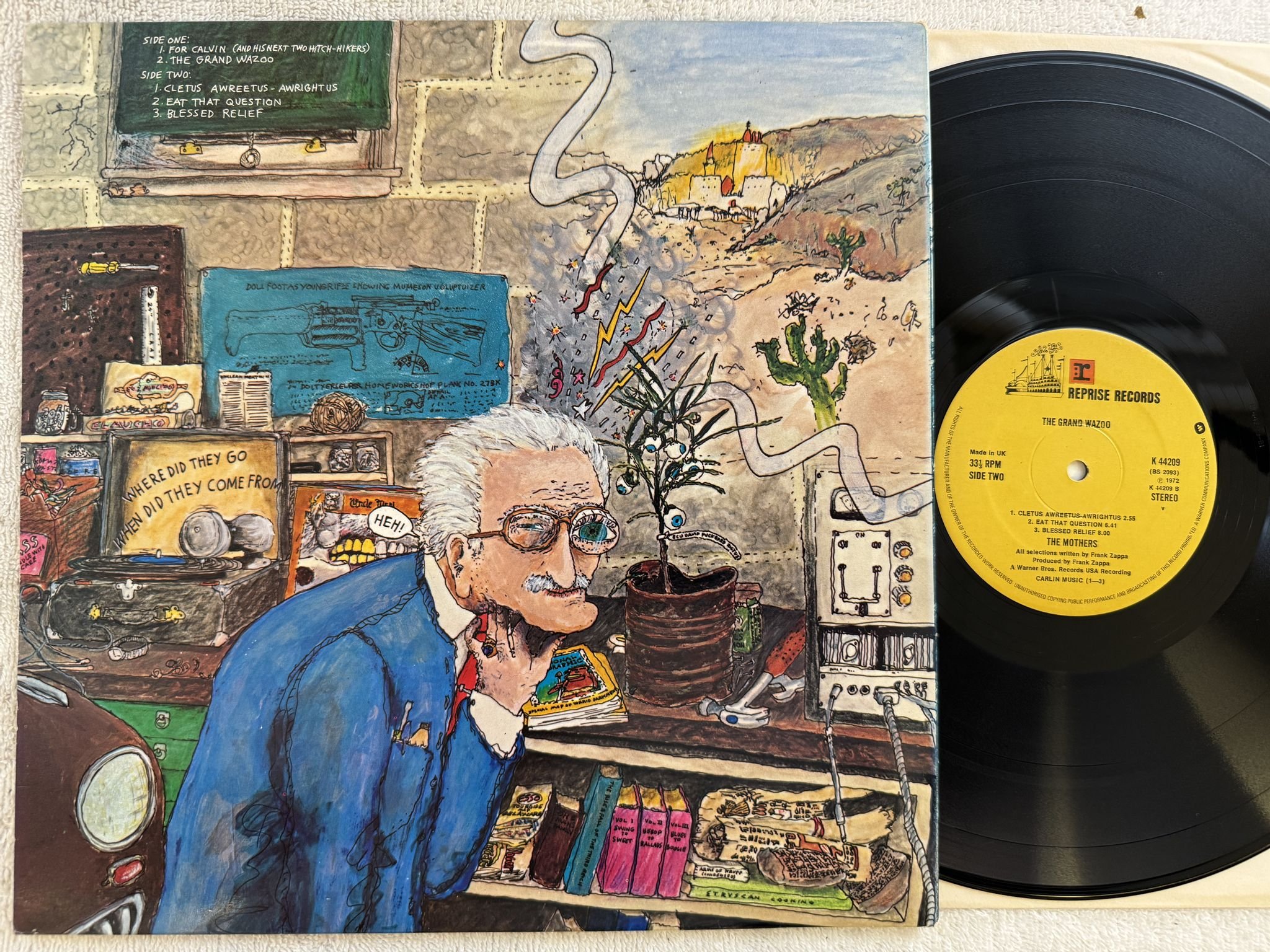 Omslagsbild för skivan THE MOTHERS the grand wazoo LP UK REPRISE K 44209