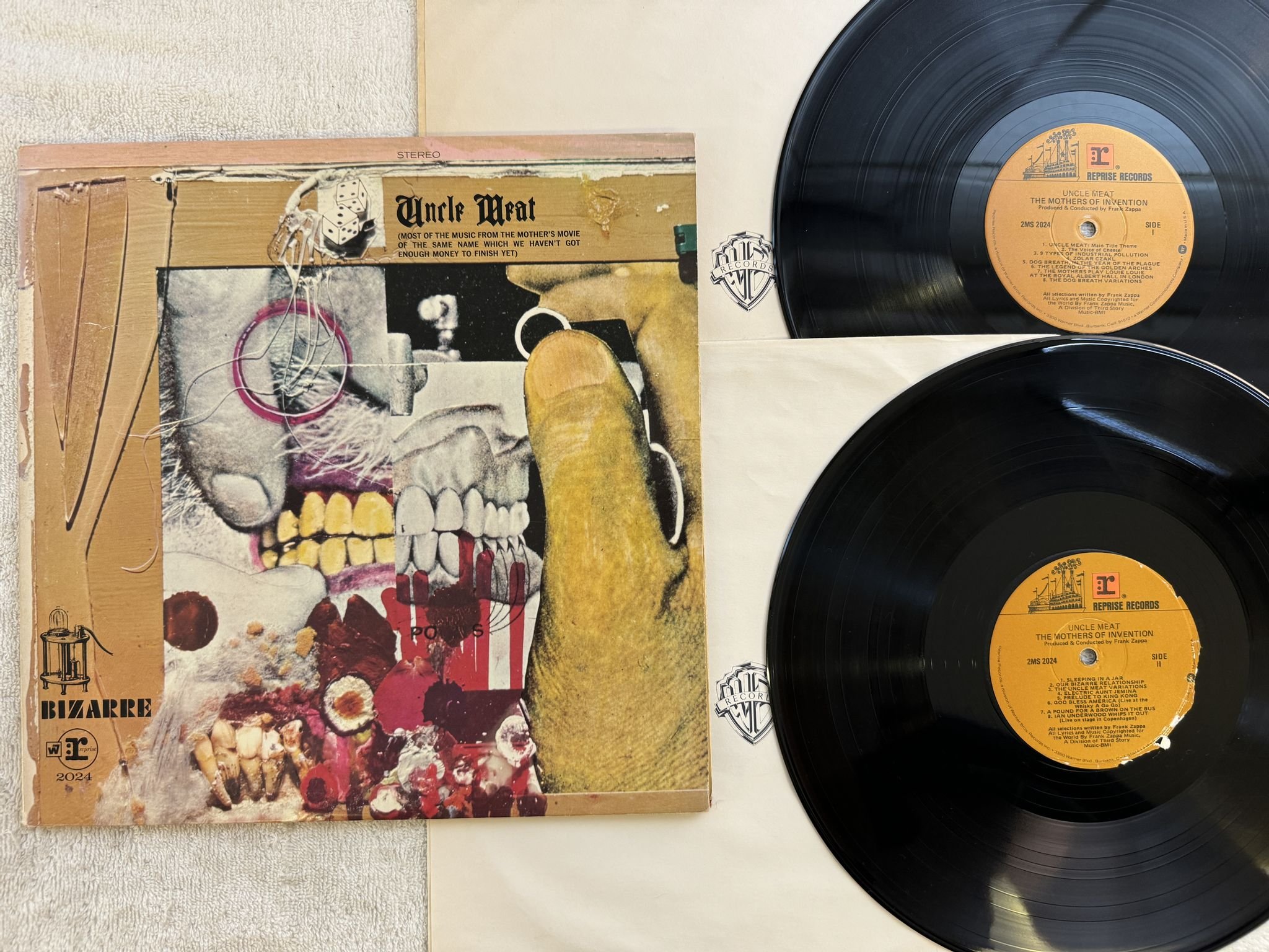 Omslagsbild för skivan THE MOTHERS OF INVENTION uncle meat 2xLP US REPRISE 2MS 2024
