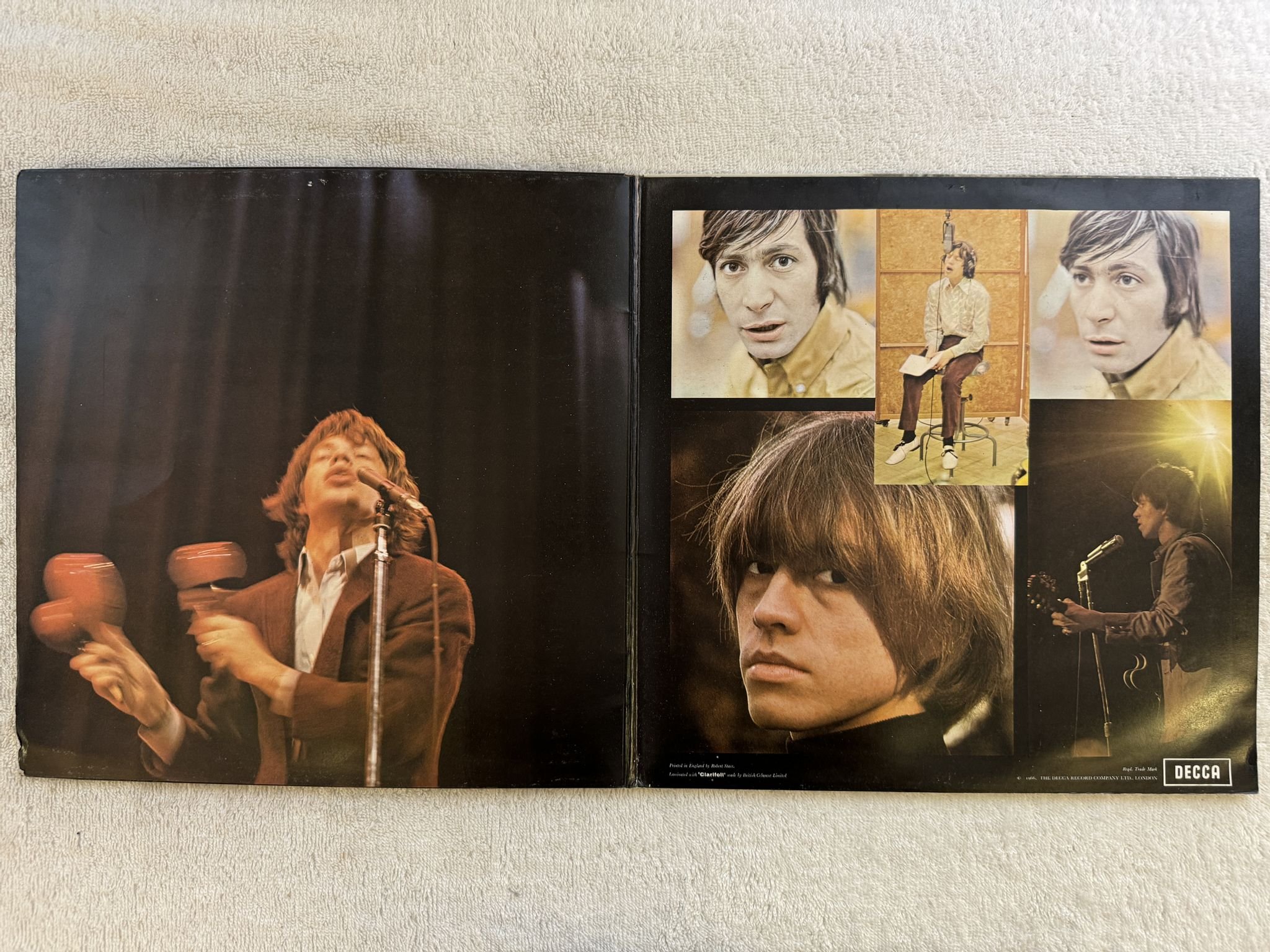 Omslagsbild för skivan THE ROLLING STONES big hits LP UK DECCA TXS 101