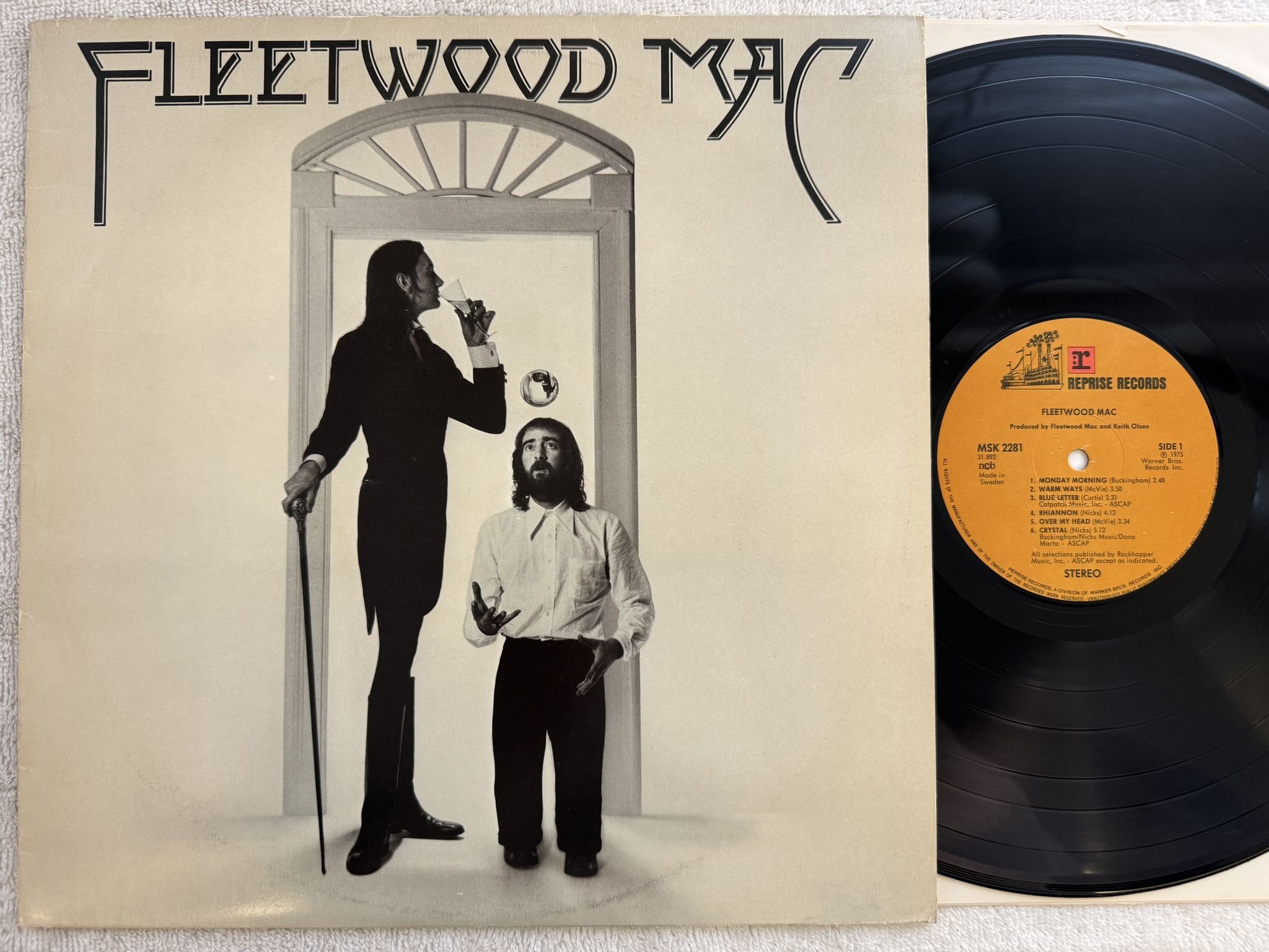 Omslagsbild för skivan FLEETWOOD MAC s/t LP -75 ncb REPRISE MSK 2281