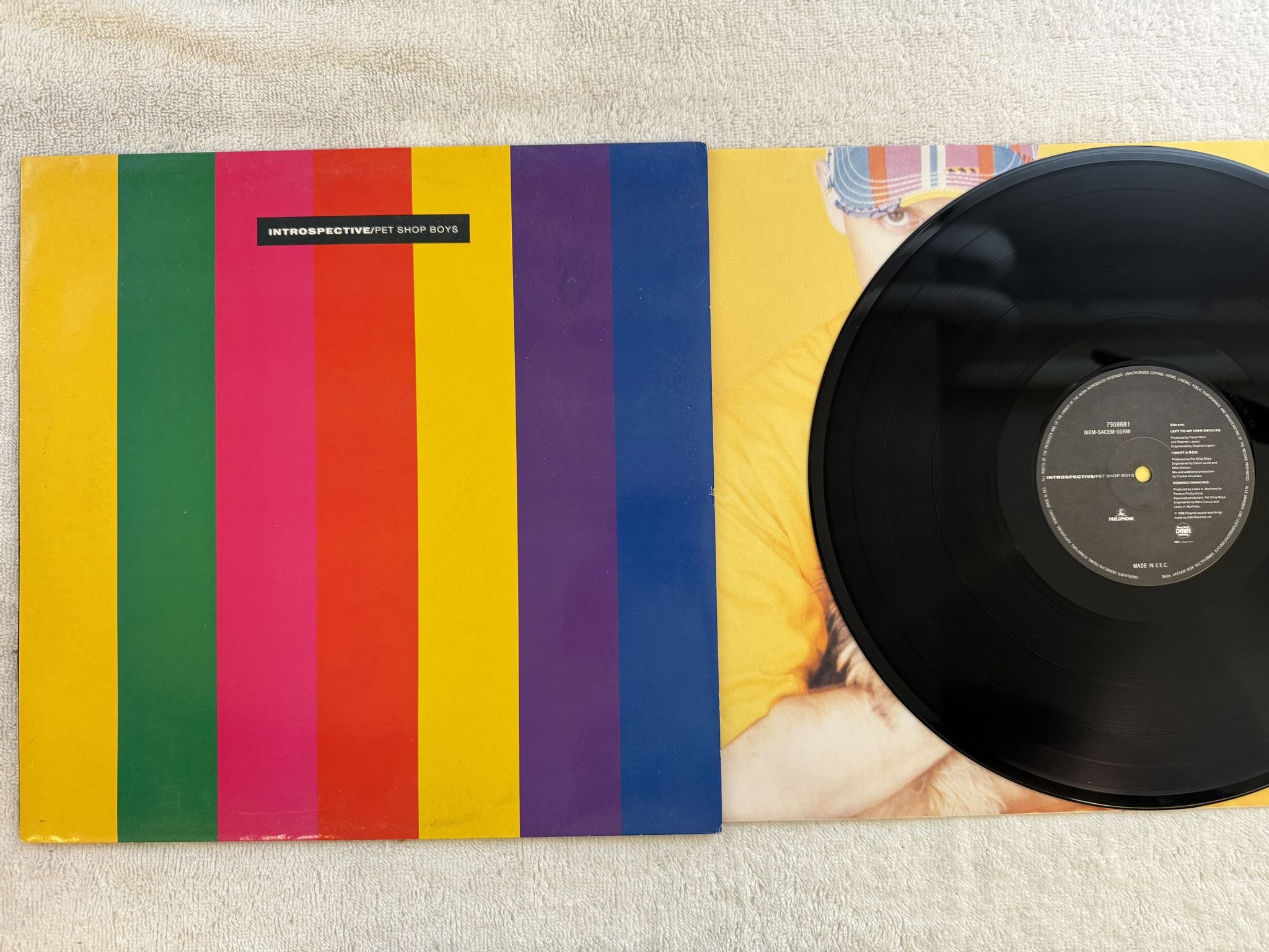 Omslagsbild för skivan PET SHOP BOYS introspective LP -88 EEC PARLOPHONE 7908681
