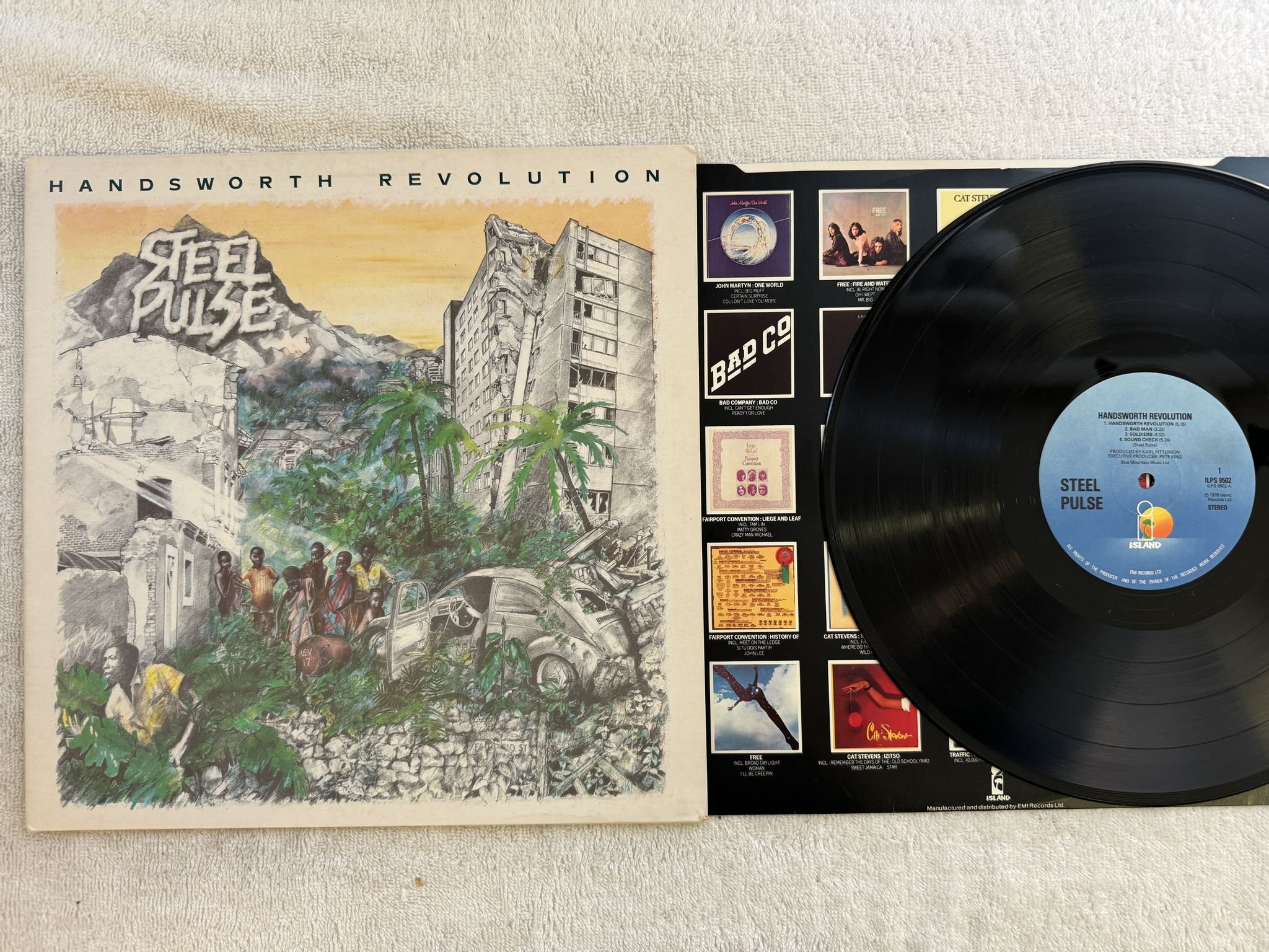 Omslagsbild för skivan STEEL PULSE handsworth revolution LP -78 UK ISLAND ILPS 9502