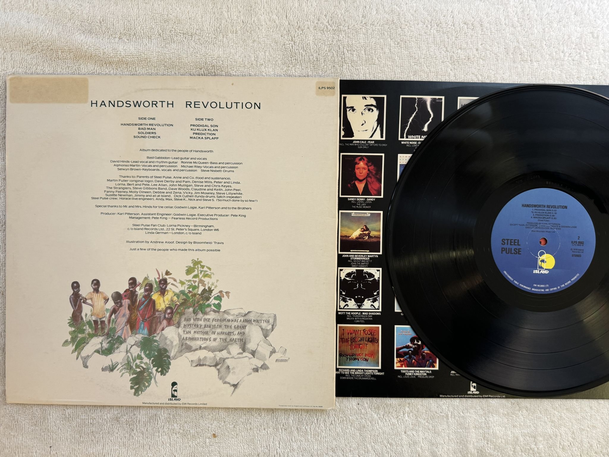 Omslagsbild för skivan STEEL PULSE handsworth revolution LP -78 UK ISLAND ILPS 9502
