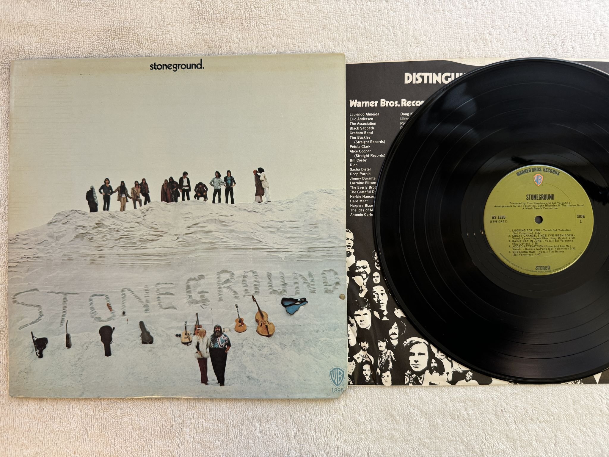 Omslagsbild för skivan STONEGROUND s/t LP -71 US WARNER BROS WS 1895