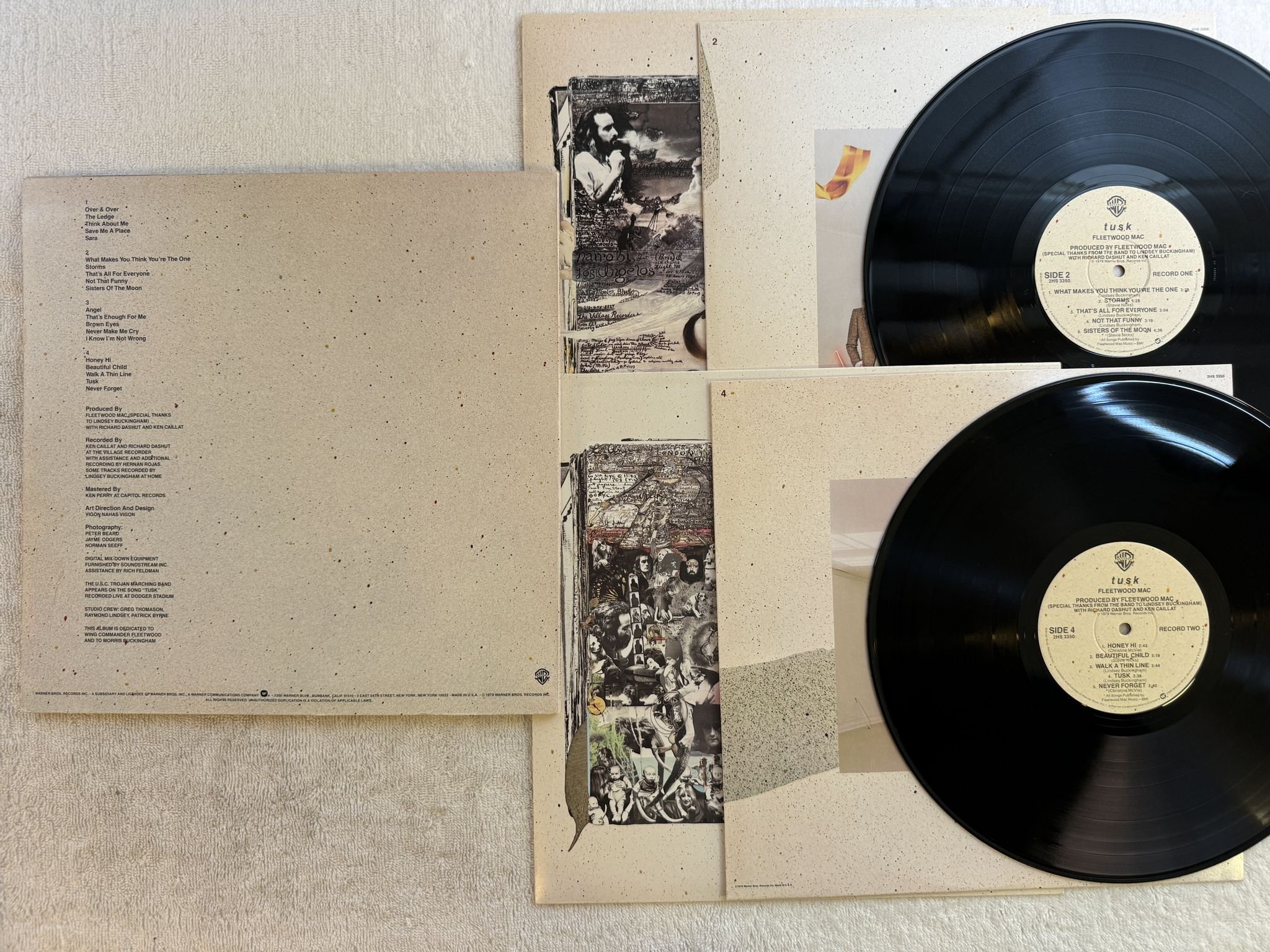 Omslagsbild för skivan FLEETWOOD MAC tusk 2xLP -79 US WARNER 2HS 3350