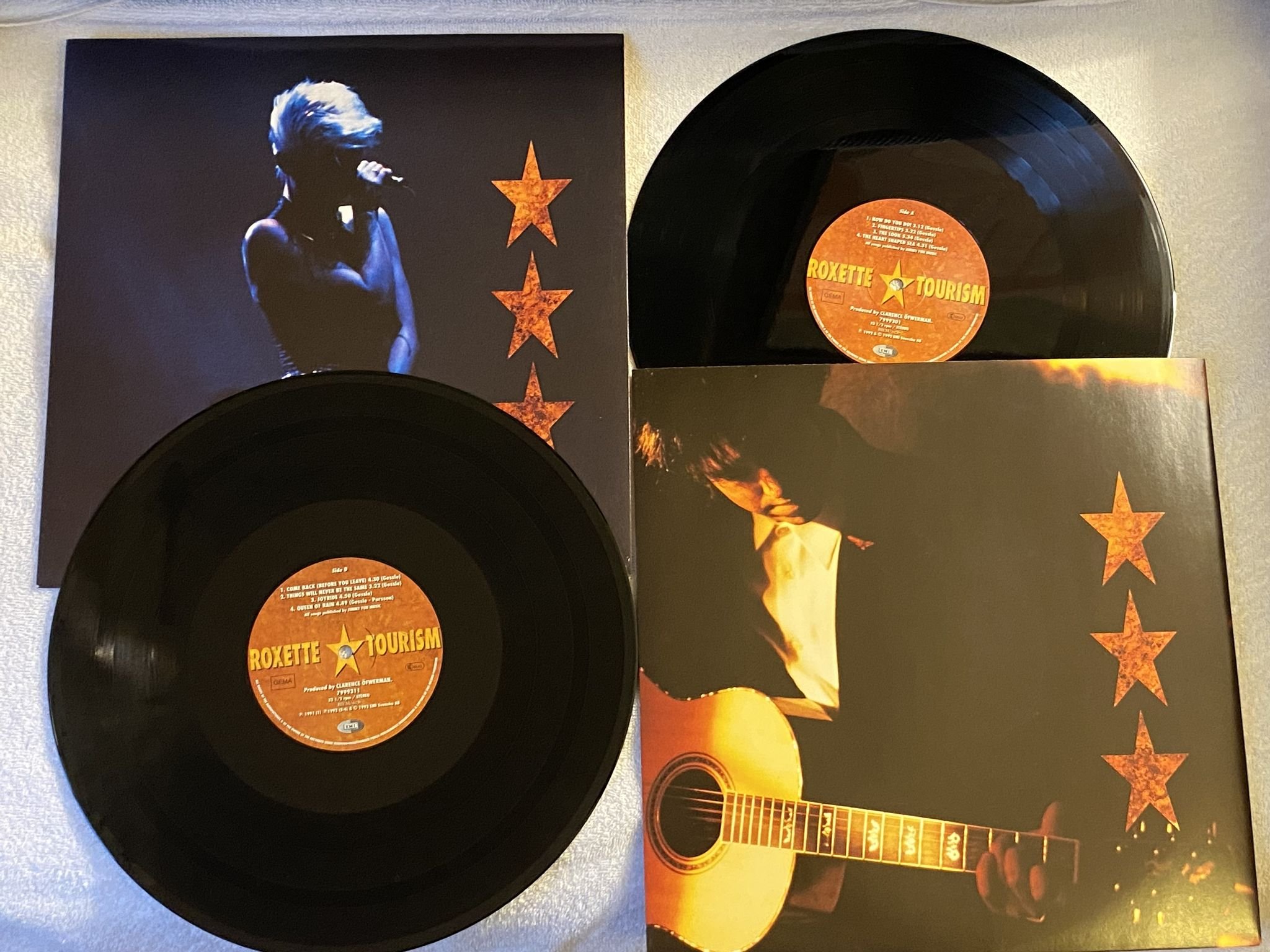 Omslagsbild för skivan ROXETTE tourism 2xLP -92 EMI 7999311