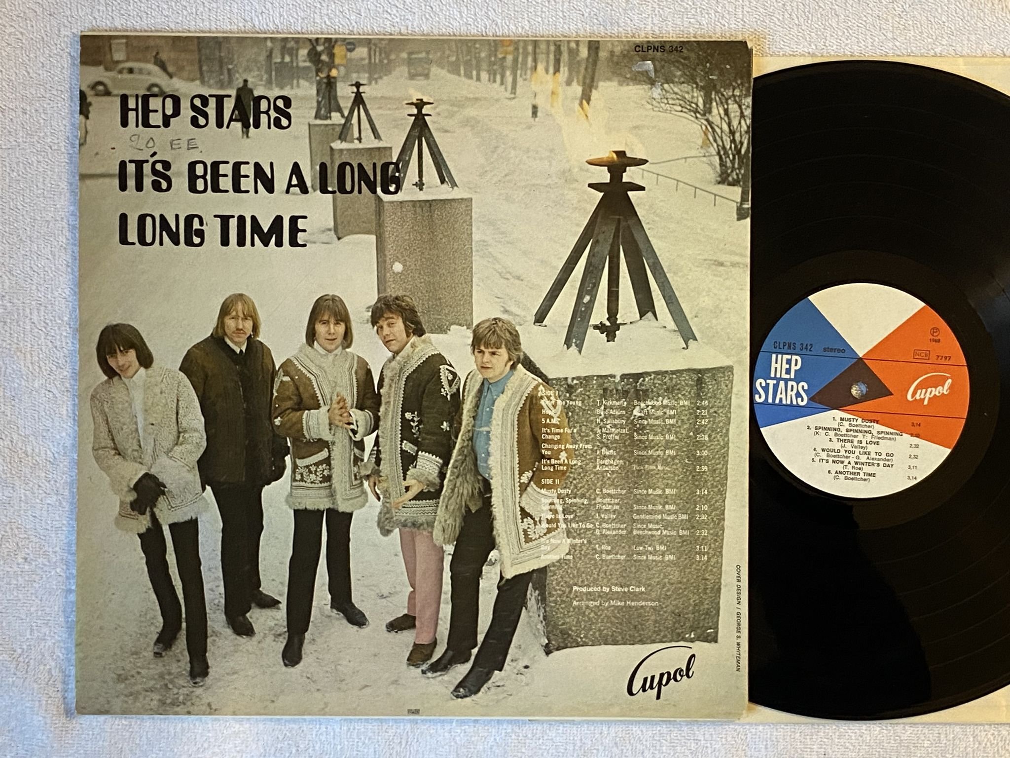 Omslagsbild för skivan HEP STARS it's been a long time LP -68 Swe CUPOL CLPNS 342