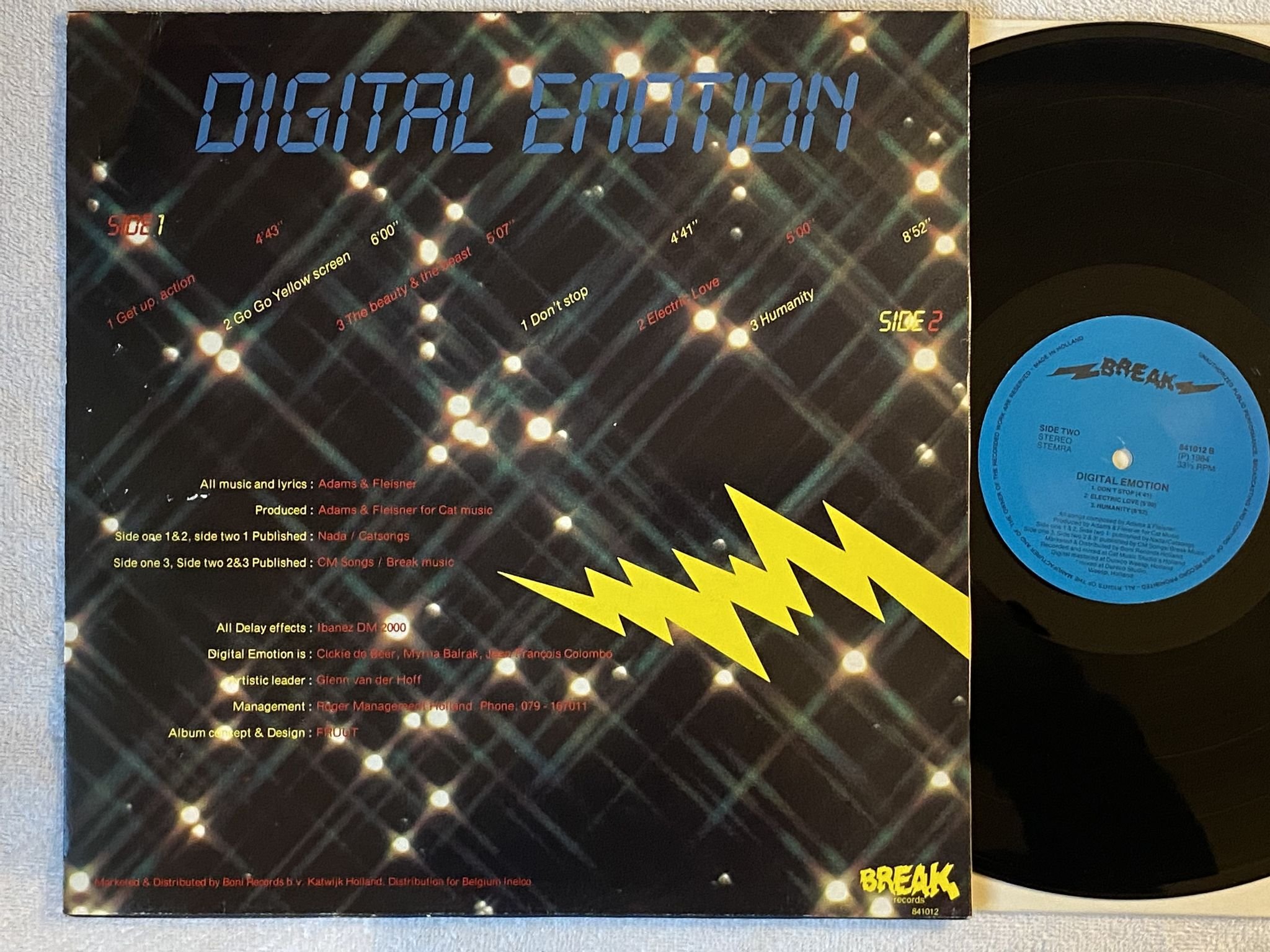 Omslagsbild för skivan DIGITAL EMOTION s/t LP -84 Hol BREAK 841012