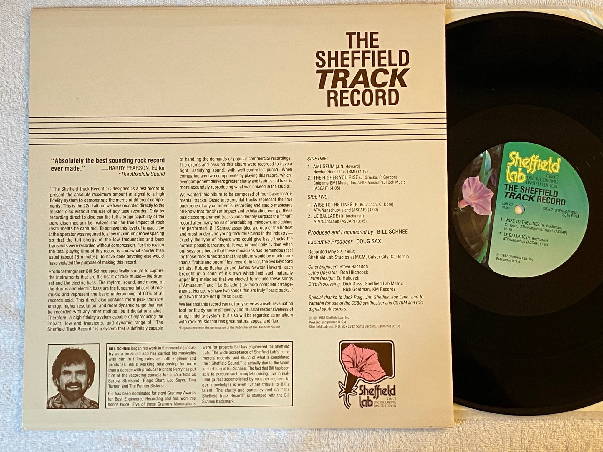 Omslagsbild för skivan V/A The Sheffield Track Record LP -82 US SHEFFIELD LAB LAB-20 * Direct to Disc *