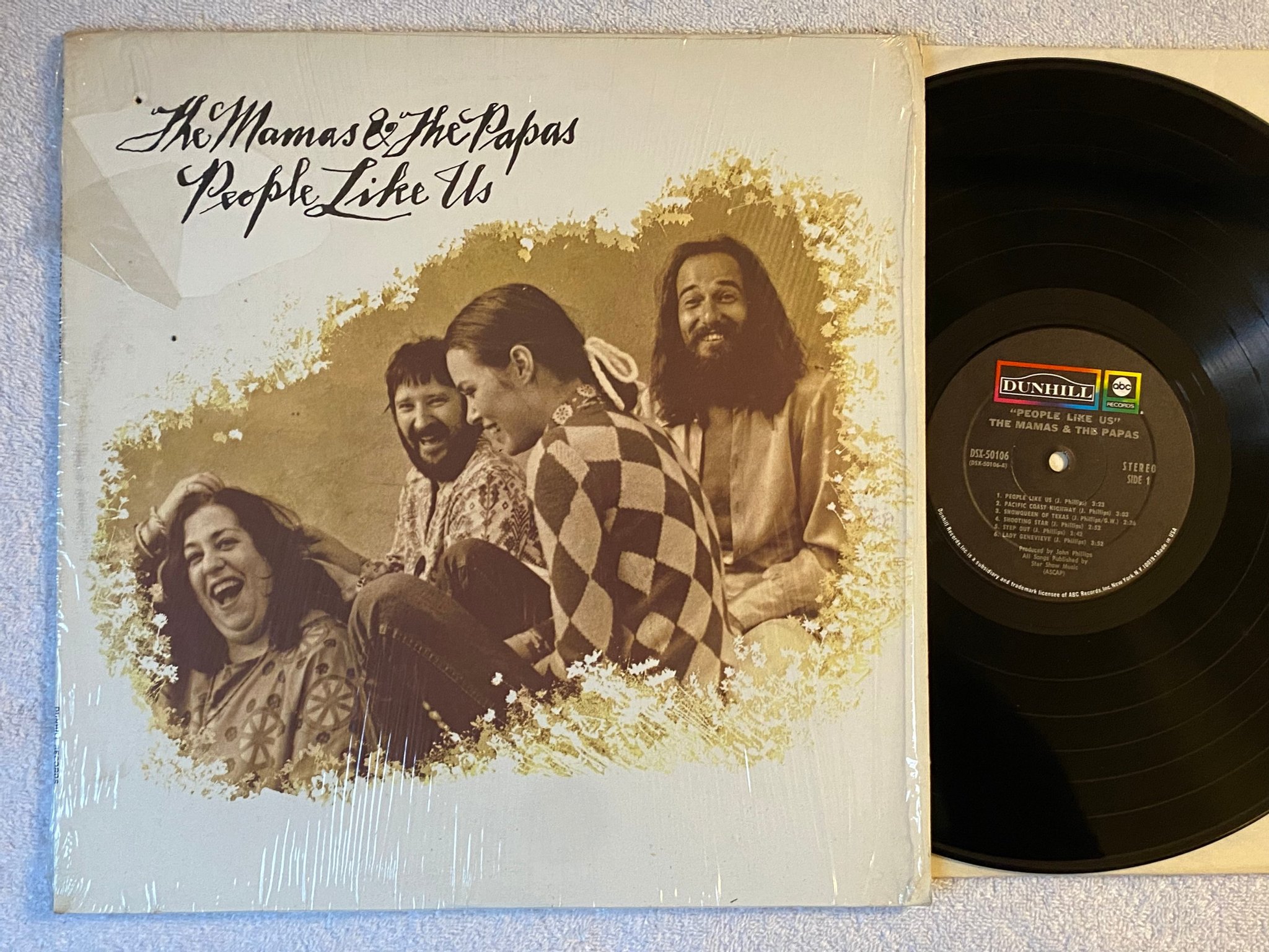 Omslagsbild för skivan THE MAMAS & THE PAPAS people like us LP -71 US DUNHILL DSX-50106