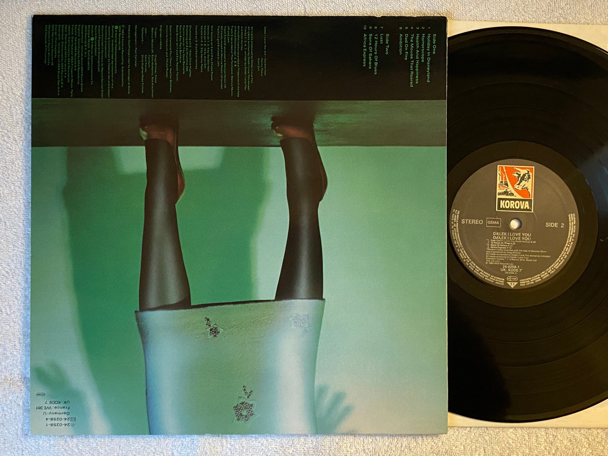 Omslagsbild för skivan DALEK I LOVE YOU s/t LP -83 KOROVA 24-0258-1