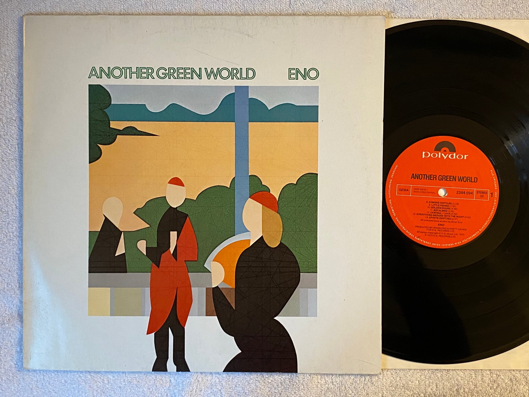 Omslagsbild för skivan ENO another green world LP -75/77 Ger POLYDOR 2344094