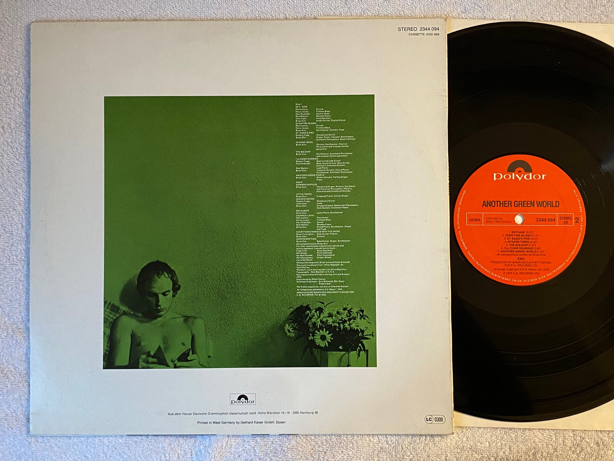 Omslagsbild för skivan ENO another green world LP -75/77 Ger POLYDOR 2344094