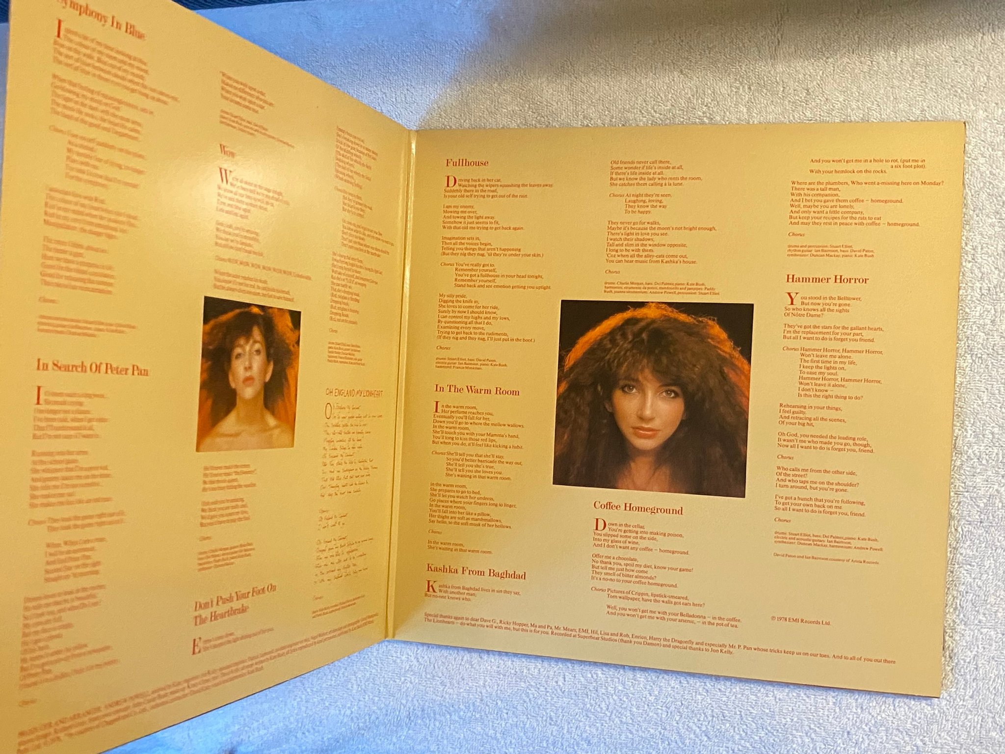 Omslagsbild för skivan KATE BUSH lionheart LP -78 Can HARVEST STAO 6456