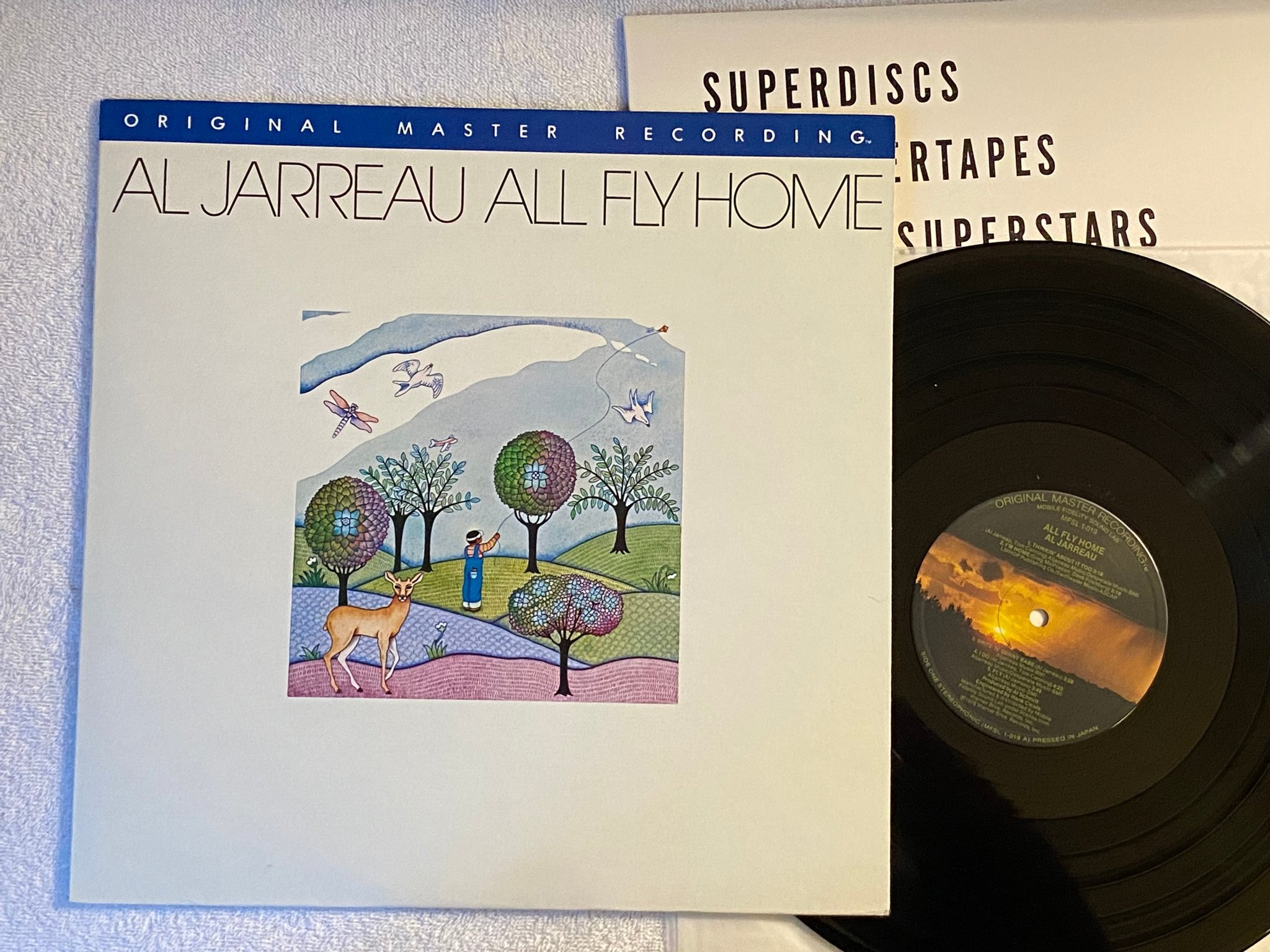 Omslagsbild för skivan AL JARREAU all fly home LP US MOBILE FIDELITY SOUND LAB MFSL 1-019 Audiophile