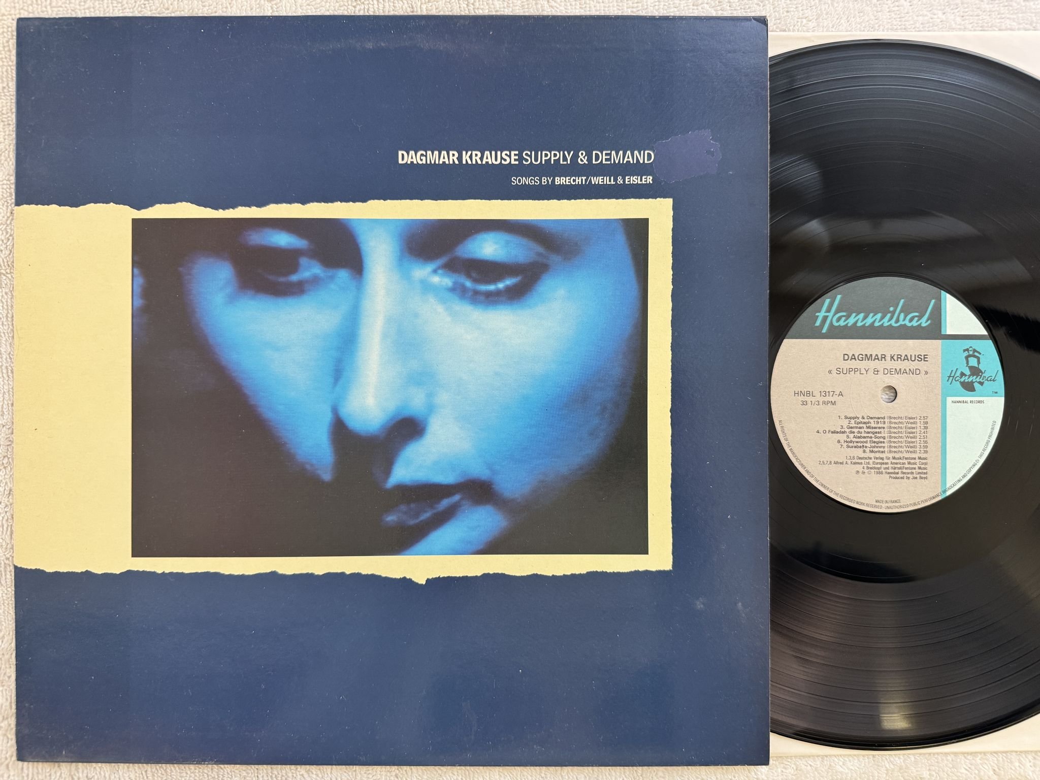 Omslagsbild för skivan DAGMAR KRAUSE Supply & Demand LP -86 UK hannibal HNBL 1317