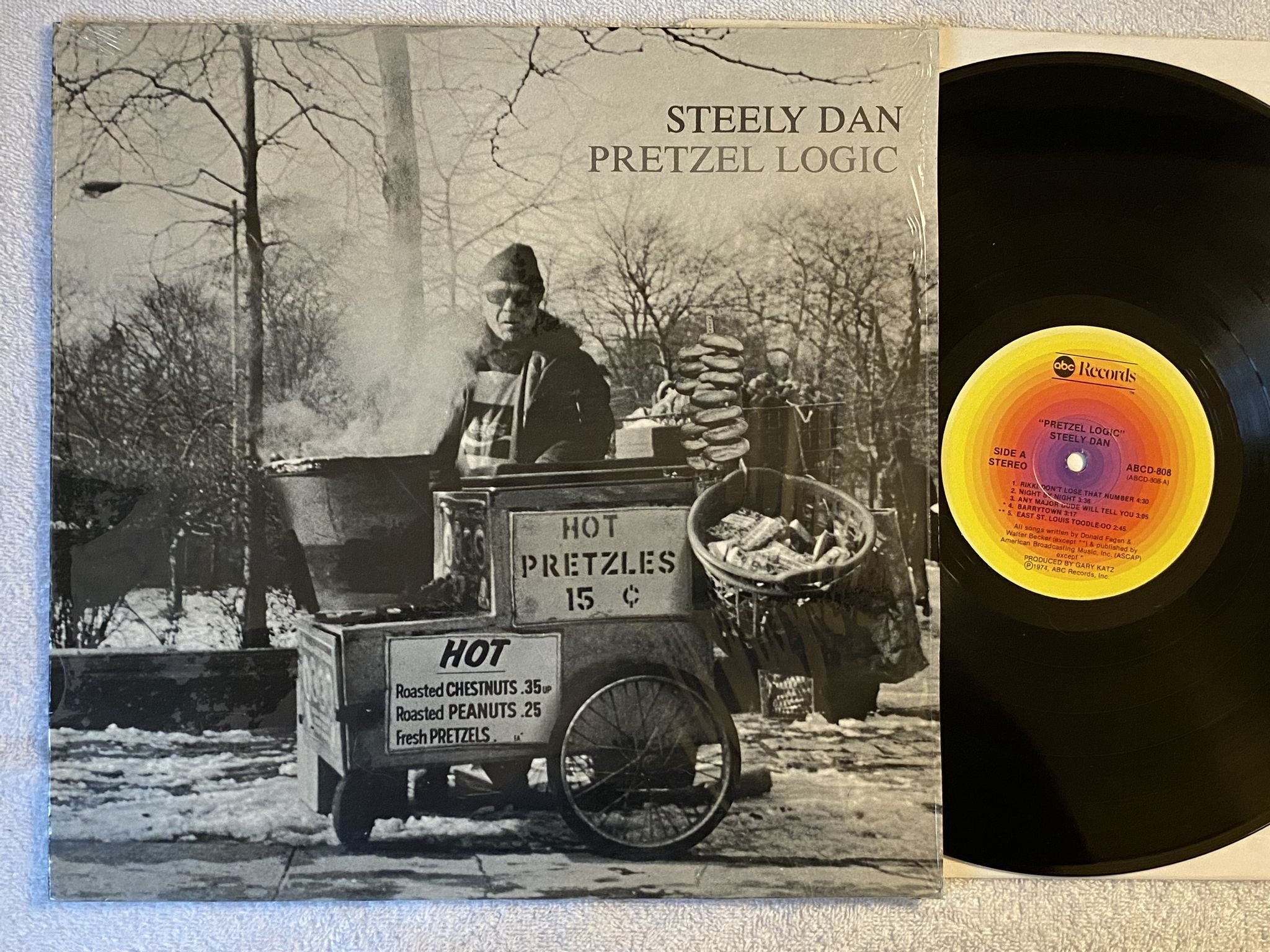 Omslagsbild för skivan STEELY DAN Pretzel Logic LP Ger ABC ABCD 808