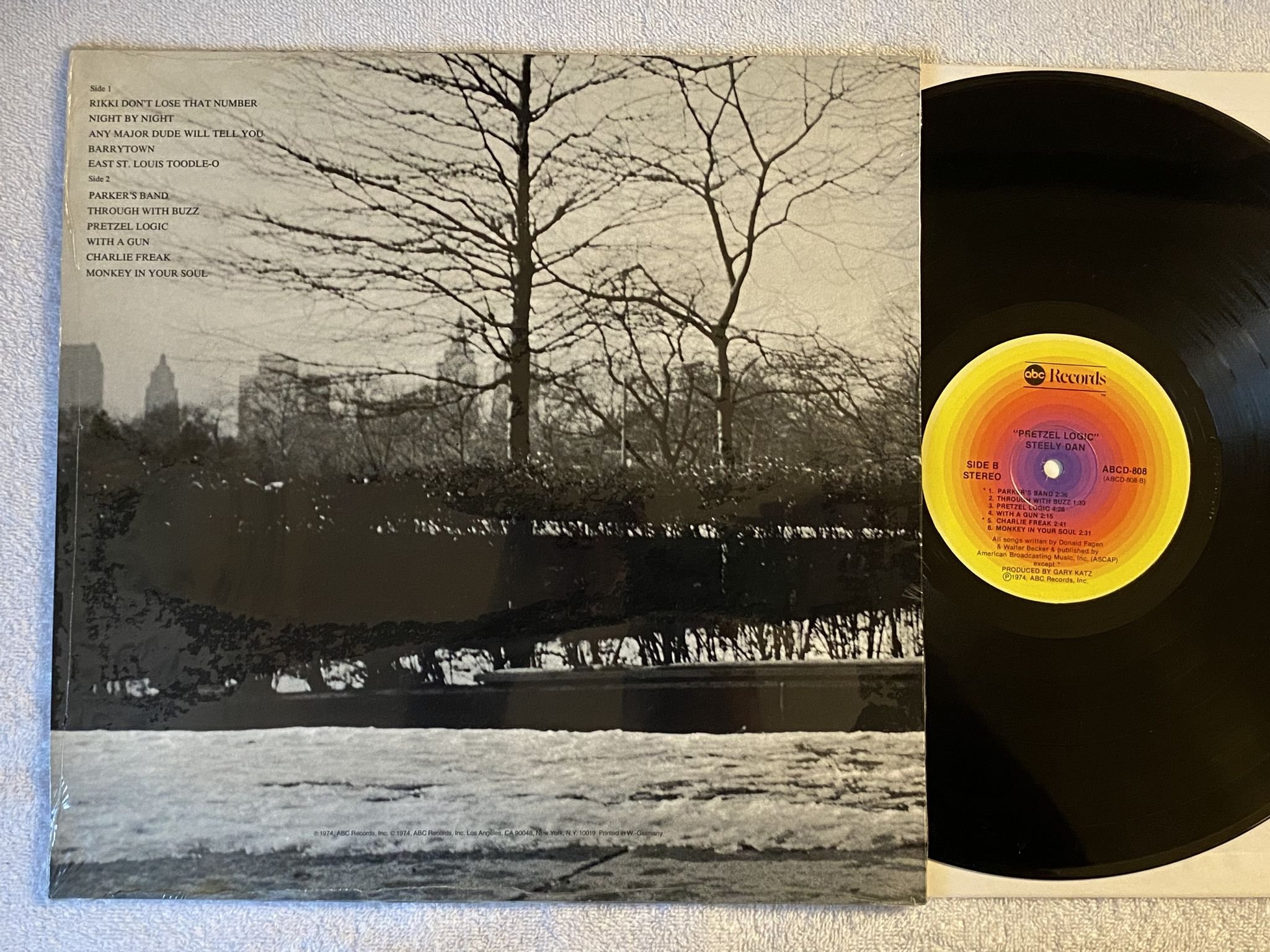 Omslagsbild för skivan STEELY DAN Pretzel Logic LP Ger ABC ABCD 808