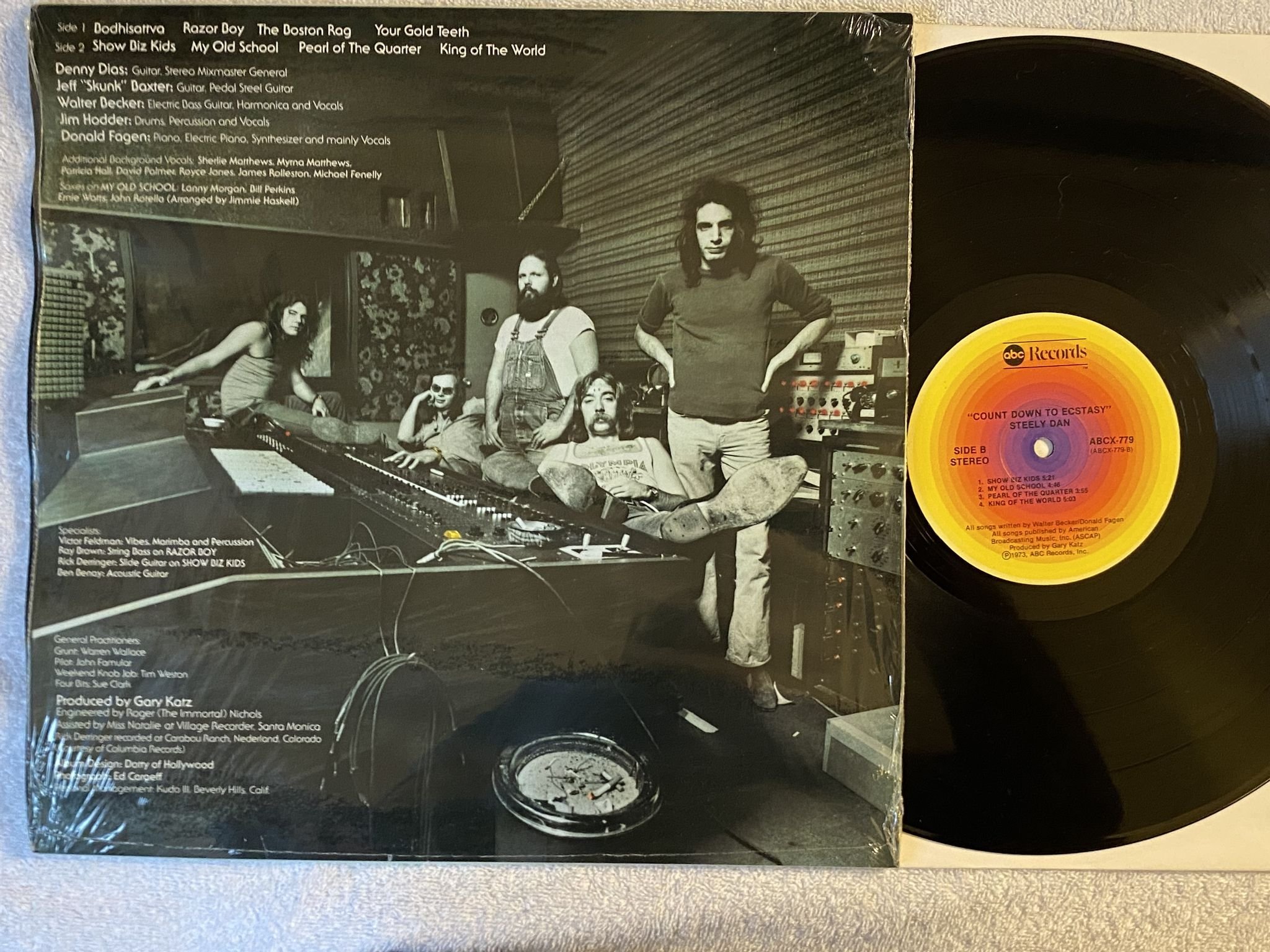 Omslagsbild för skivan STEELY DAN Countdown To Ecstasy LP Ger ABC ABCX 779