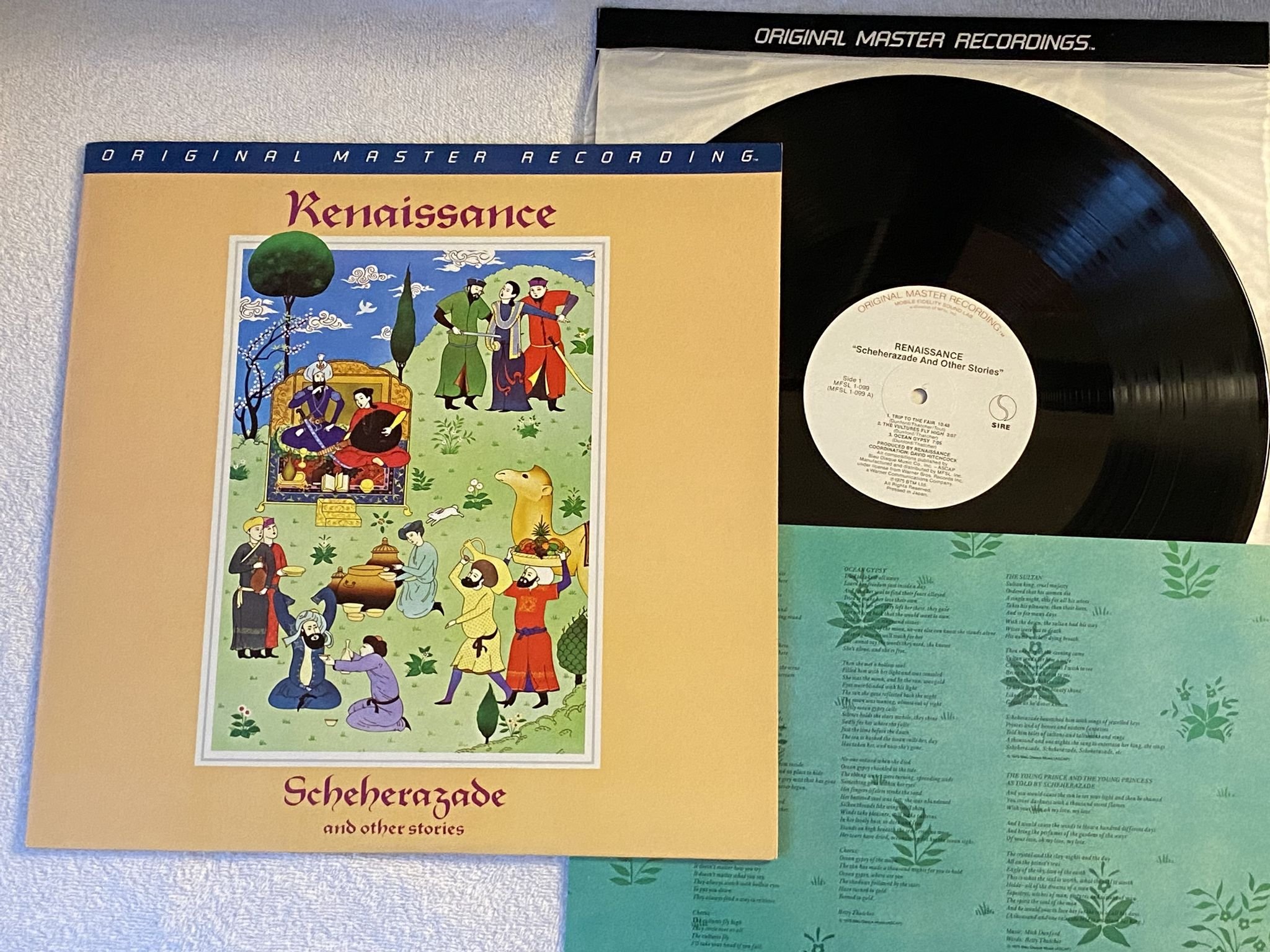 Omslagsbild för skivan RENAISSANCE Scheherazade And Other Stories LP 83 US MFSL 1-099 ** AUDIOPHILE **