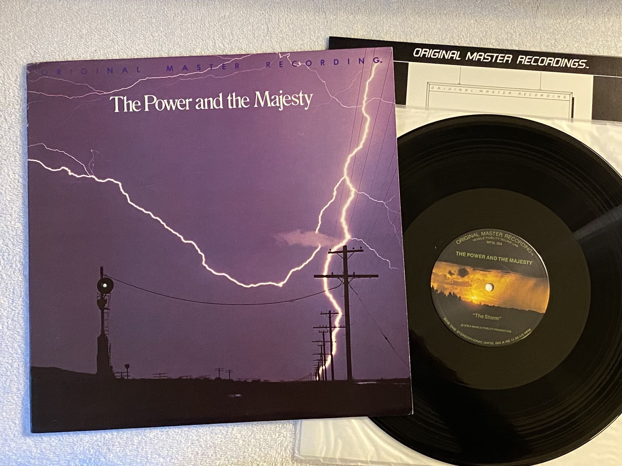 Omslagsbild för skivan BRAD MILLER The Power And The Majesty LP -78 US MFSL 004 * Audiophile *