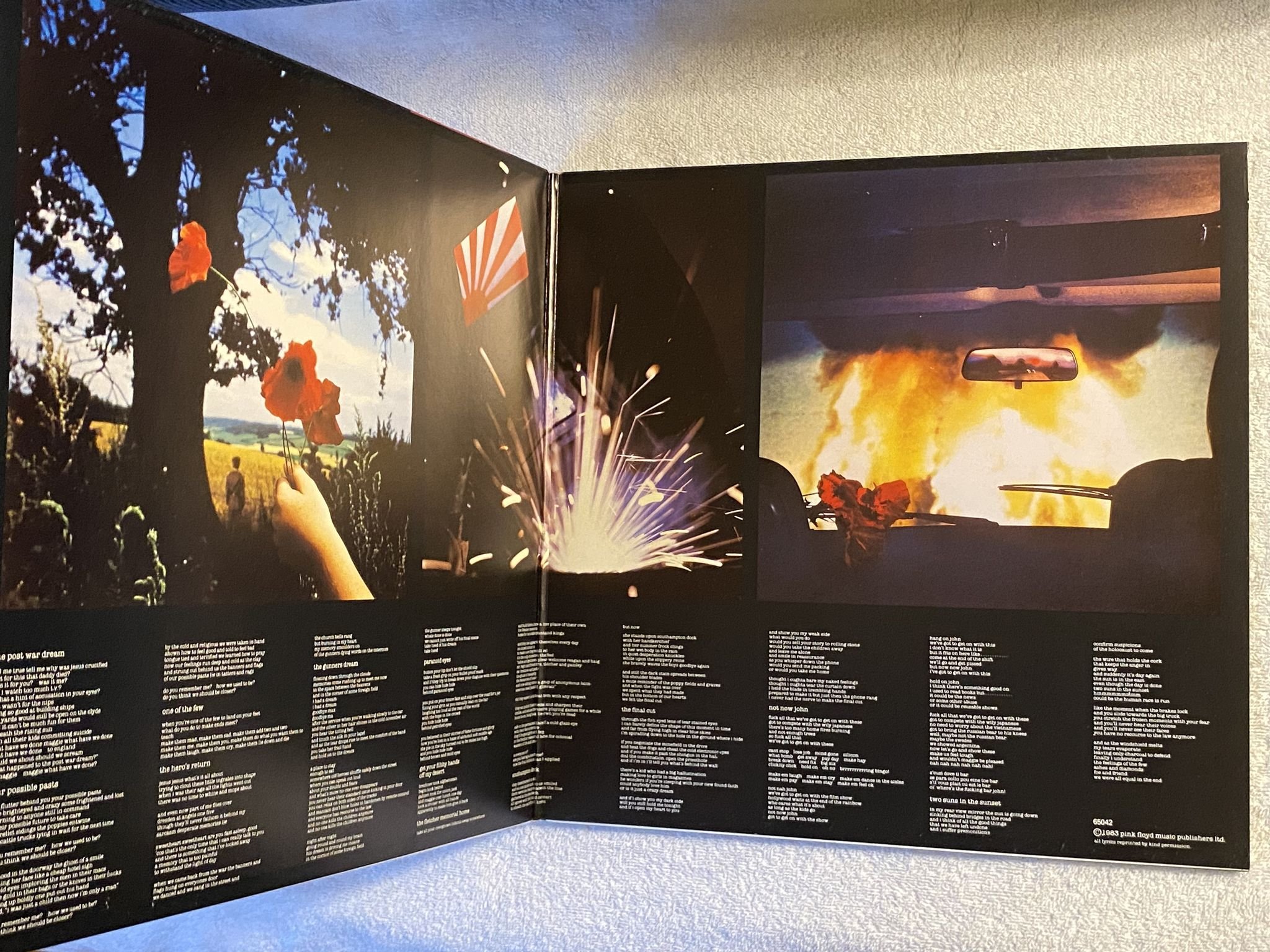 Omslagsbild för skivan PINK FLOYD the final cut LP -83 HARVEST 1C 064-65042