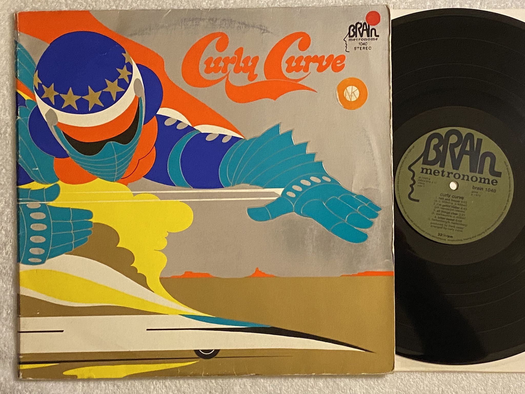 Omslagsbild för skivan CURLY CURVE s/t LP -73 Ger BRAIN / MWTRONOME 1040 *** RARE KRAUT ***