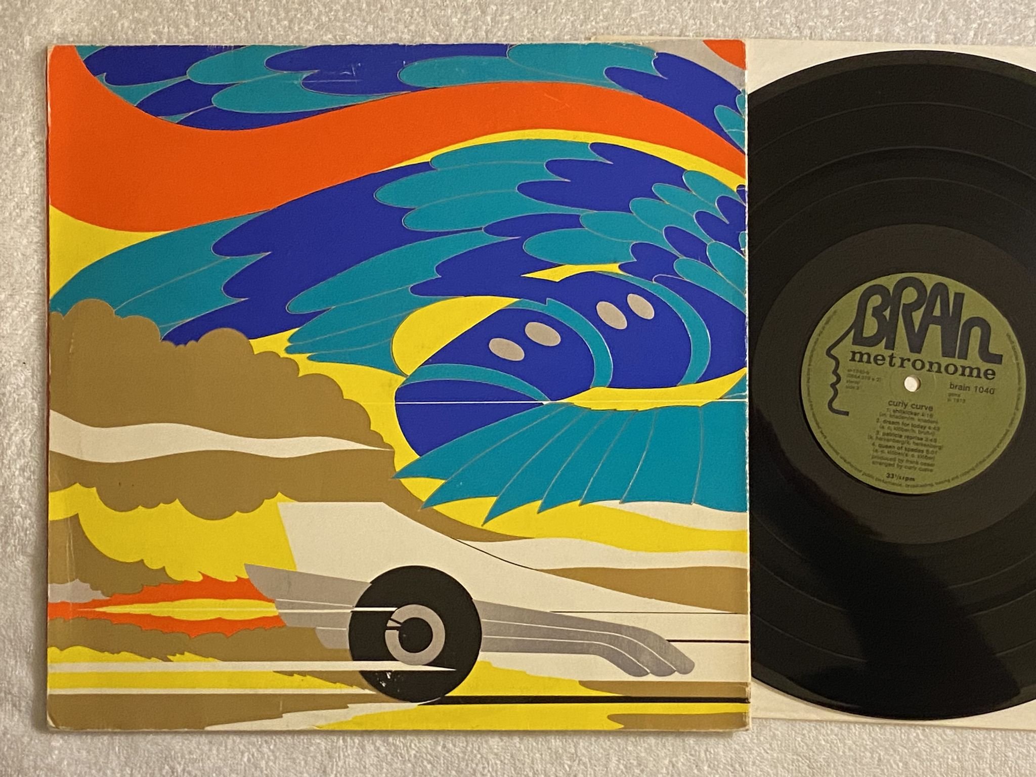 Omslagsbild för skivan CURLY CURVE s/t LP -73 Ger BRAIN / MWTRONOME 1040 *** RARE KRAUT ***