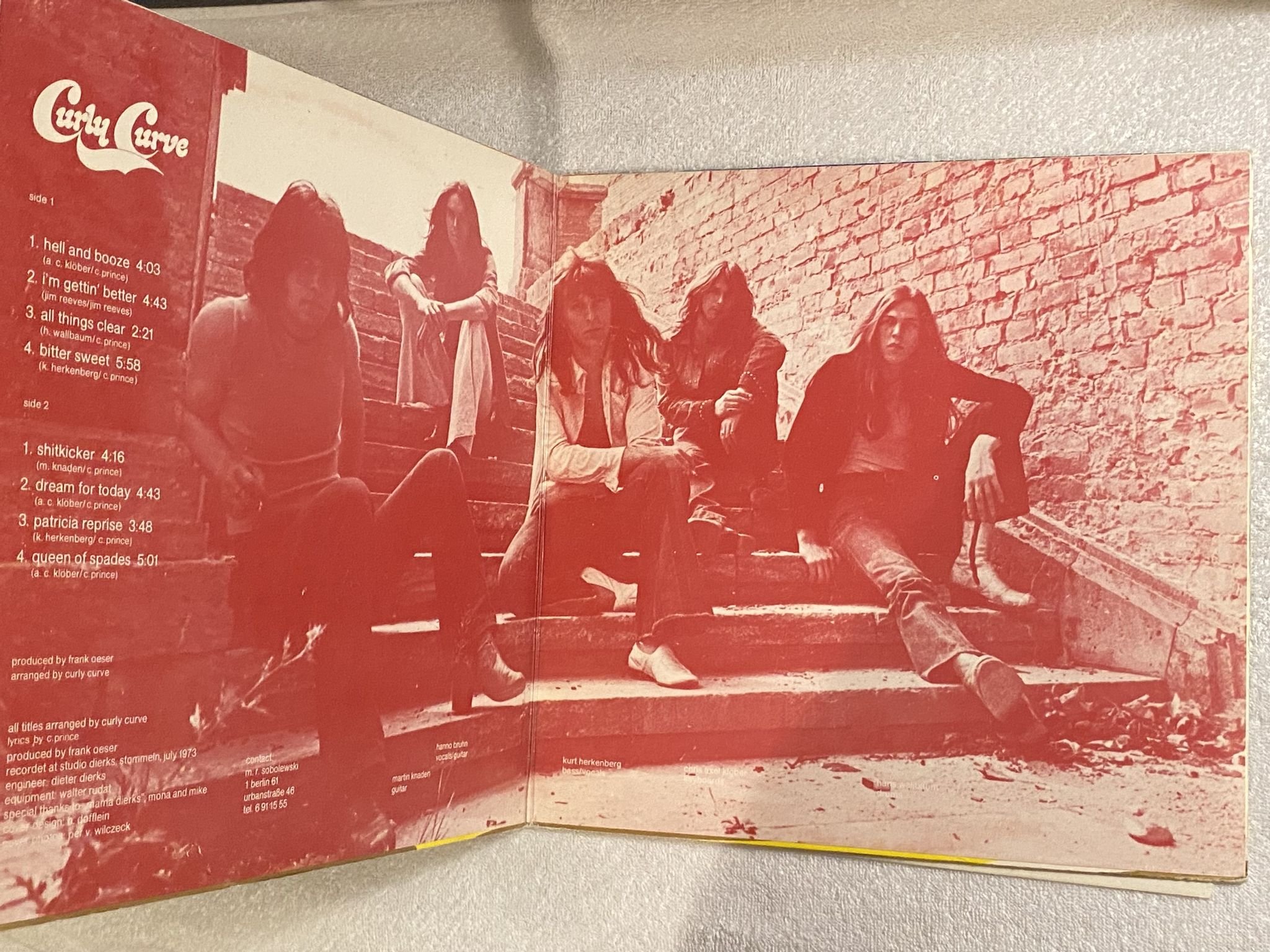 Omslagsbild för skivan CURLY CURVE s/t LP -73 Ger BRAIN / MWTRONOME 1040 *** RARE KRAUT ***