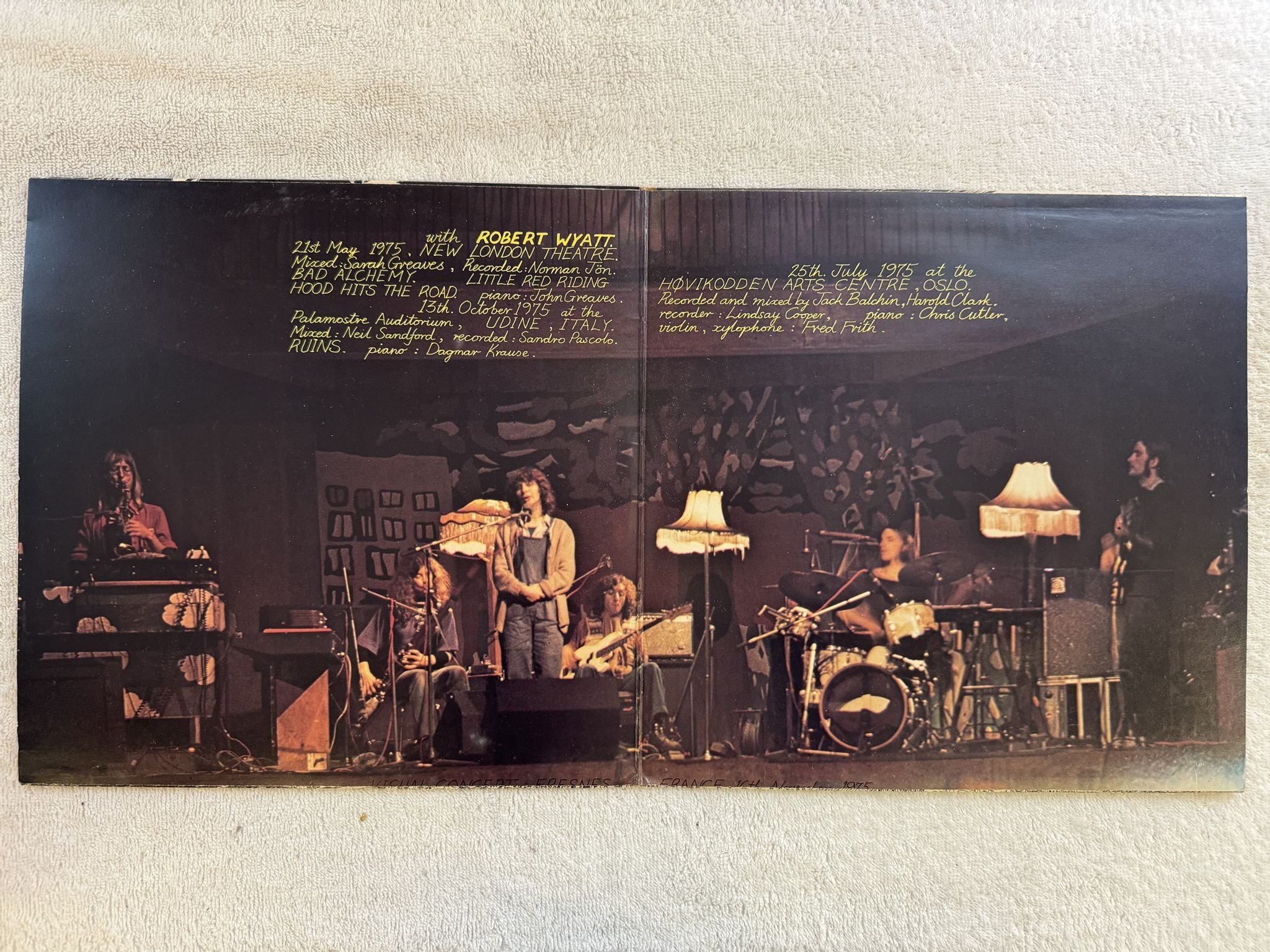 Omslagsbild för skivan HENRY COW Concerts 2xLP ncb -76 COMPENDIUM FIDARDO 1