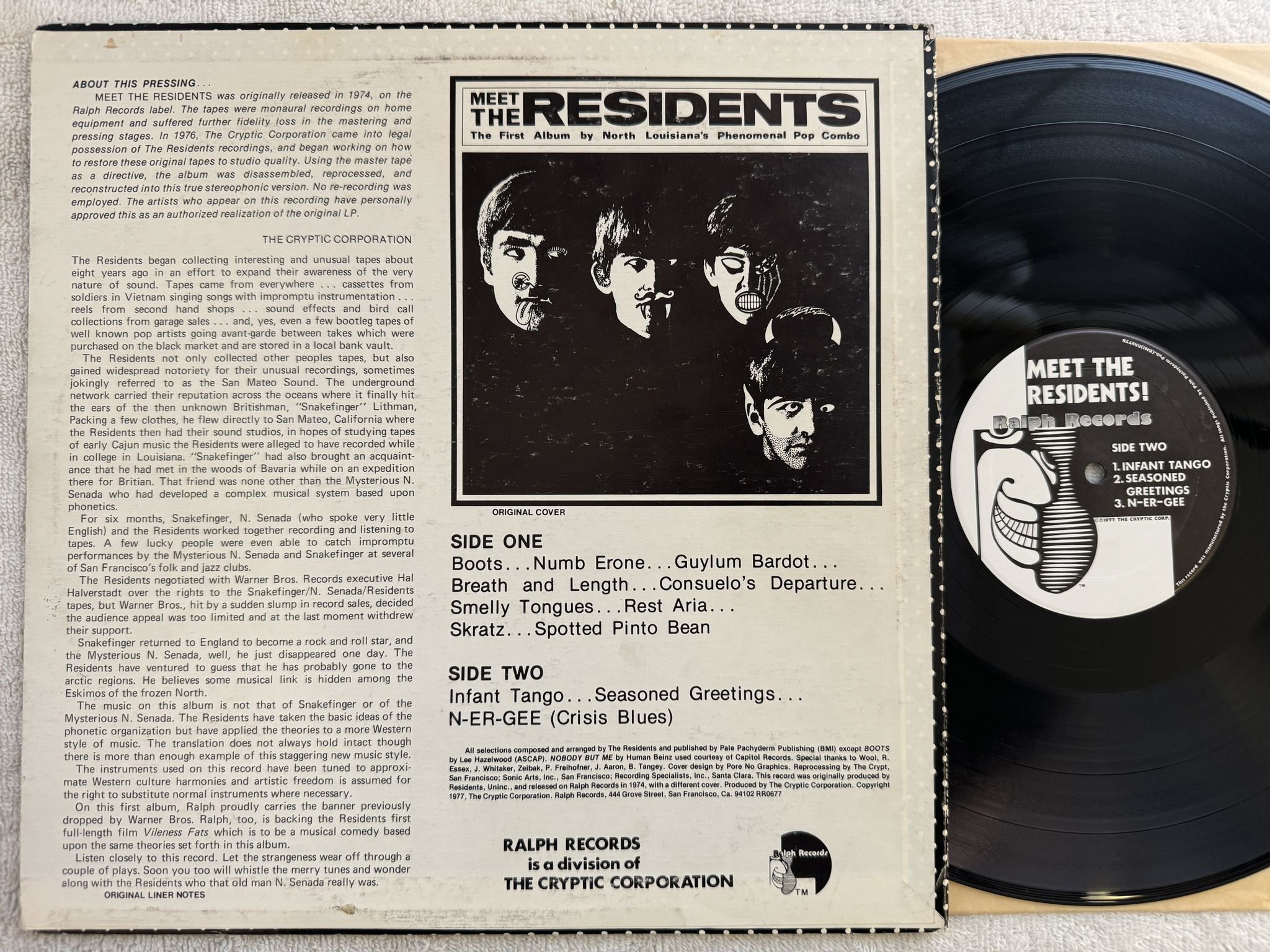 Omslagsbild för skivan THE RESIDENTS Meet The Residents LP -77 US RALPH RECORDS RR0677