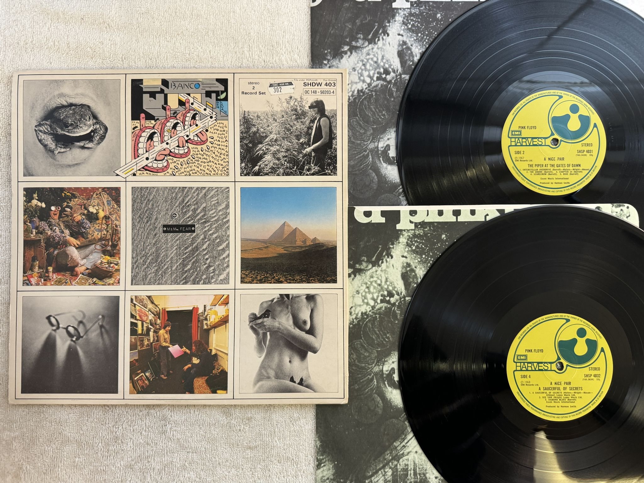 Omslagsbild för skivan PINK FLOYD a nice pair 2xLP UK HARVEST SHSP 4032