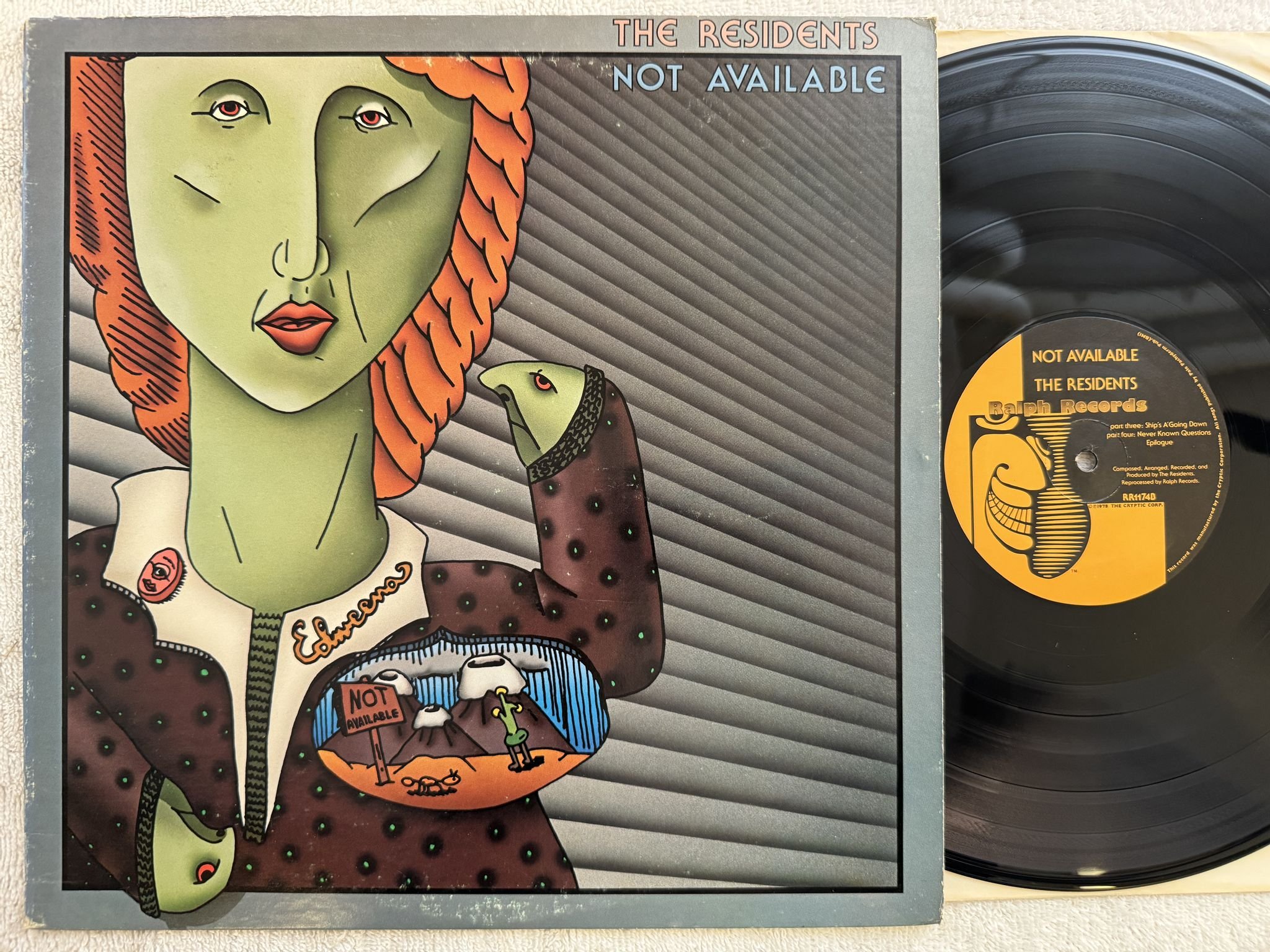 Omslagsbild för skivan THE RESIDENTS Not Available LP -78 US RALPH RECORDS RR1174