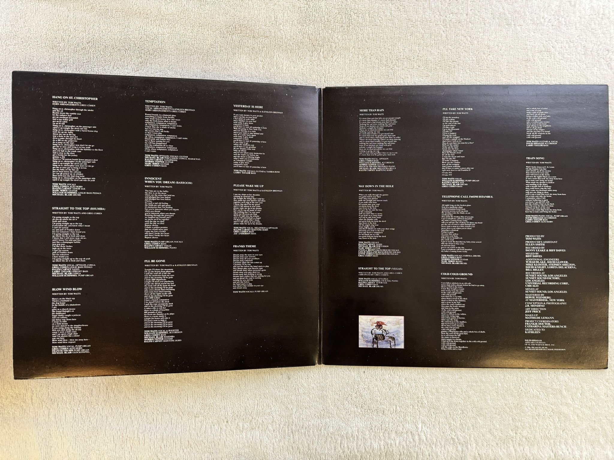 Omslagsbild för skivan TOM WAITS Franks wild years LP -87 ncb ISLAND ITW-3