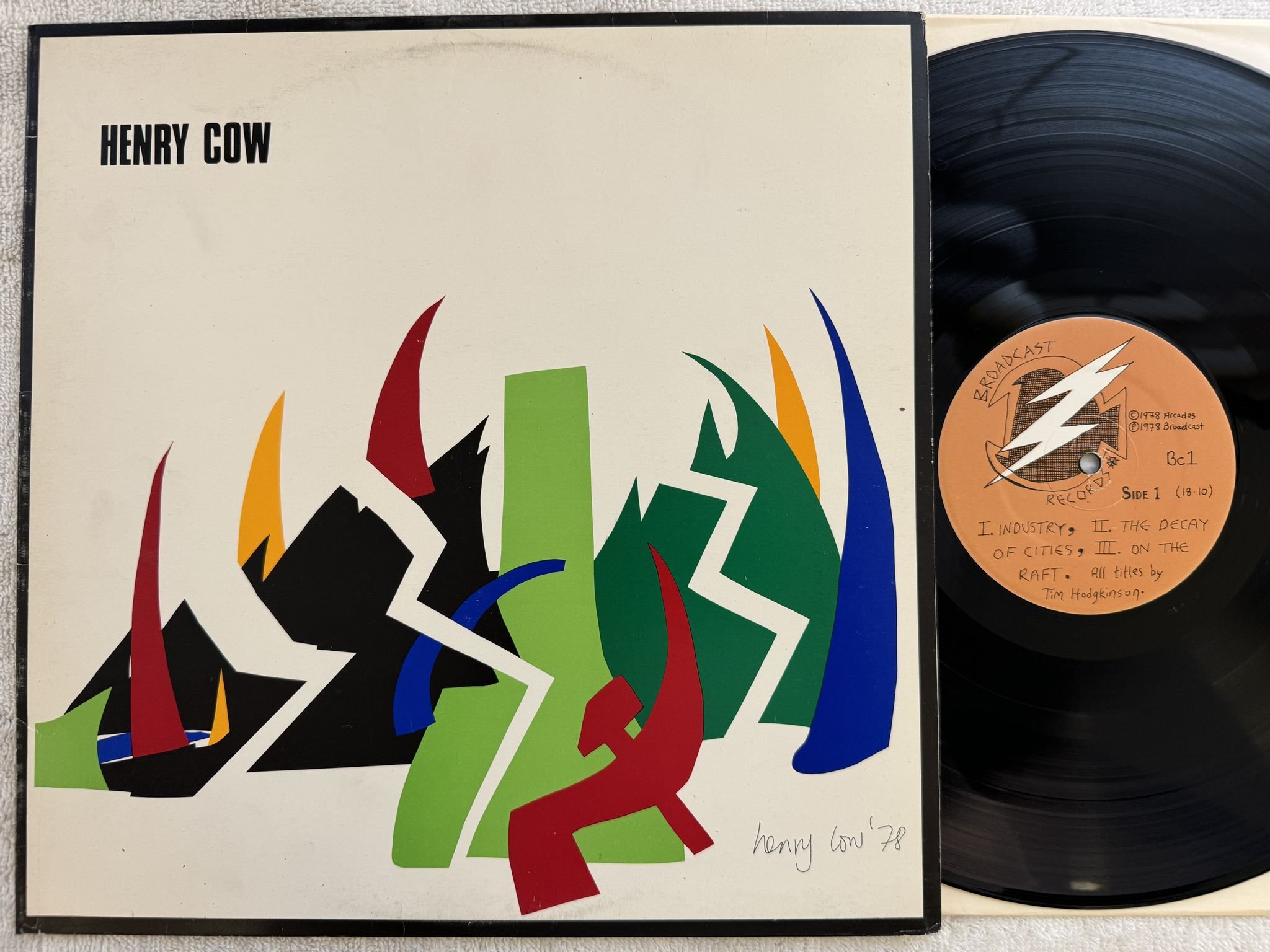 Omslagsbild för skivan HENRY COW western culture LP -79 UK BROADCAST BC1 *** AVANTGARDE ***
