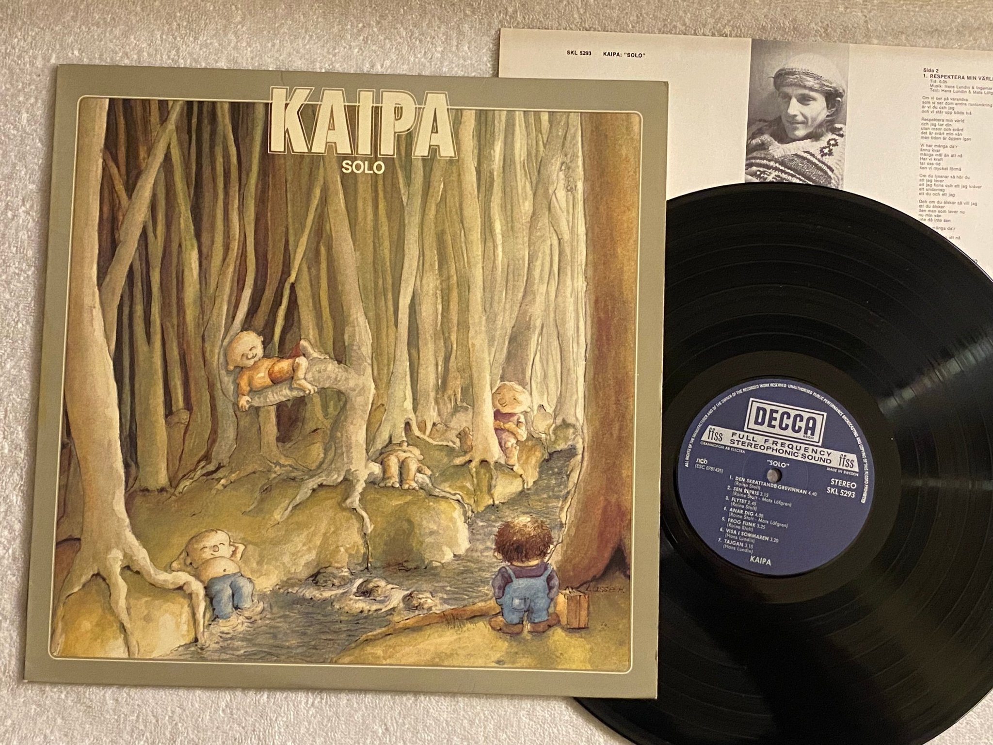 Omslagsbild för skivan KAIPA solo LP -78 Swe DECCA SKL 5293